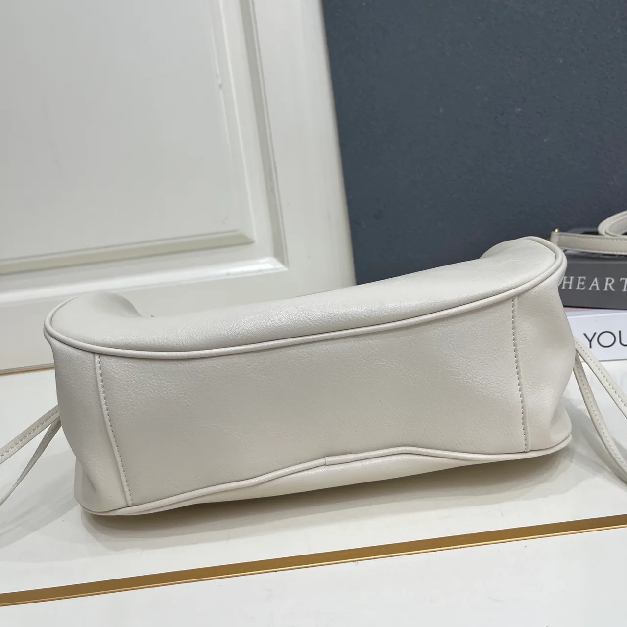 Prada Leather Hobo Bag in White · view 7