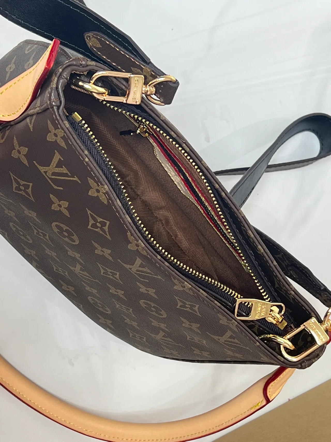 Louis Vuitton Monogram Hobo Bag in Brown · view 7