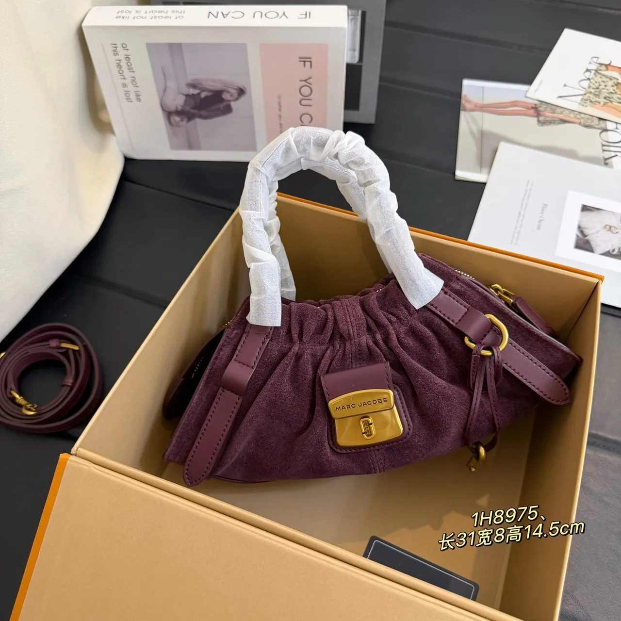 Marc Jacobs Cowhide Hobo Bag in Purple · view 1