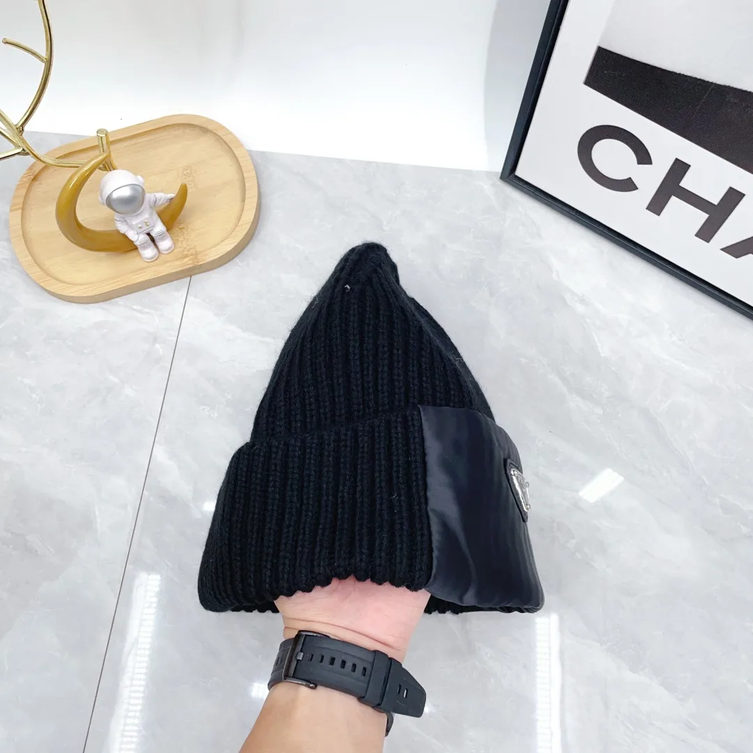 Prada Ribbed Beanie in Black · view 8