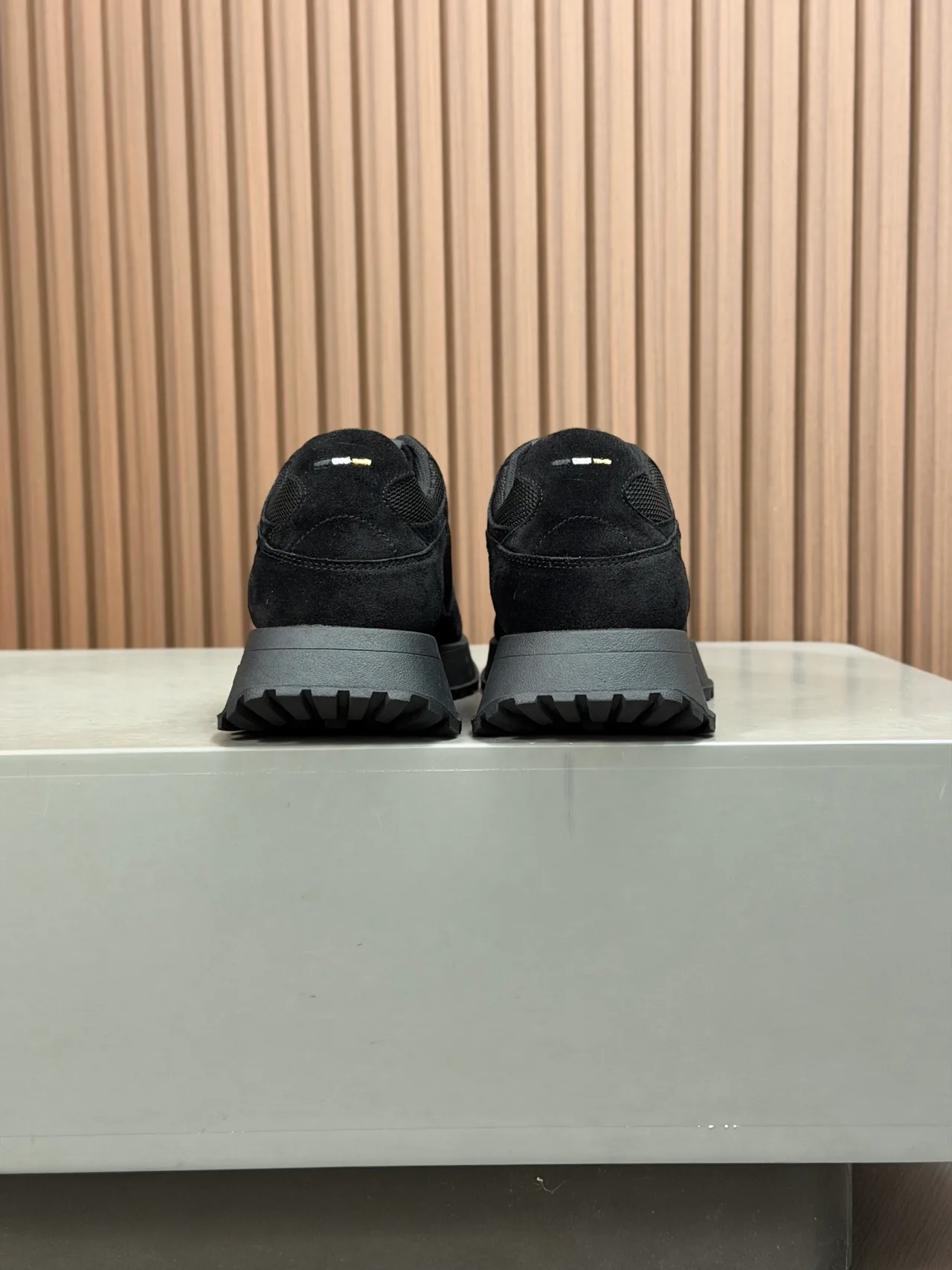 Boss Calfskin Sneakers in Black · view 7