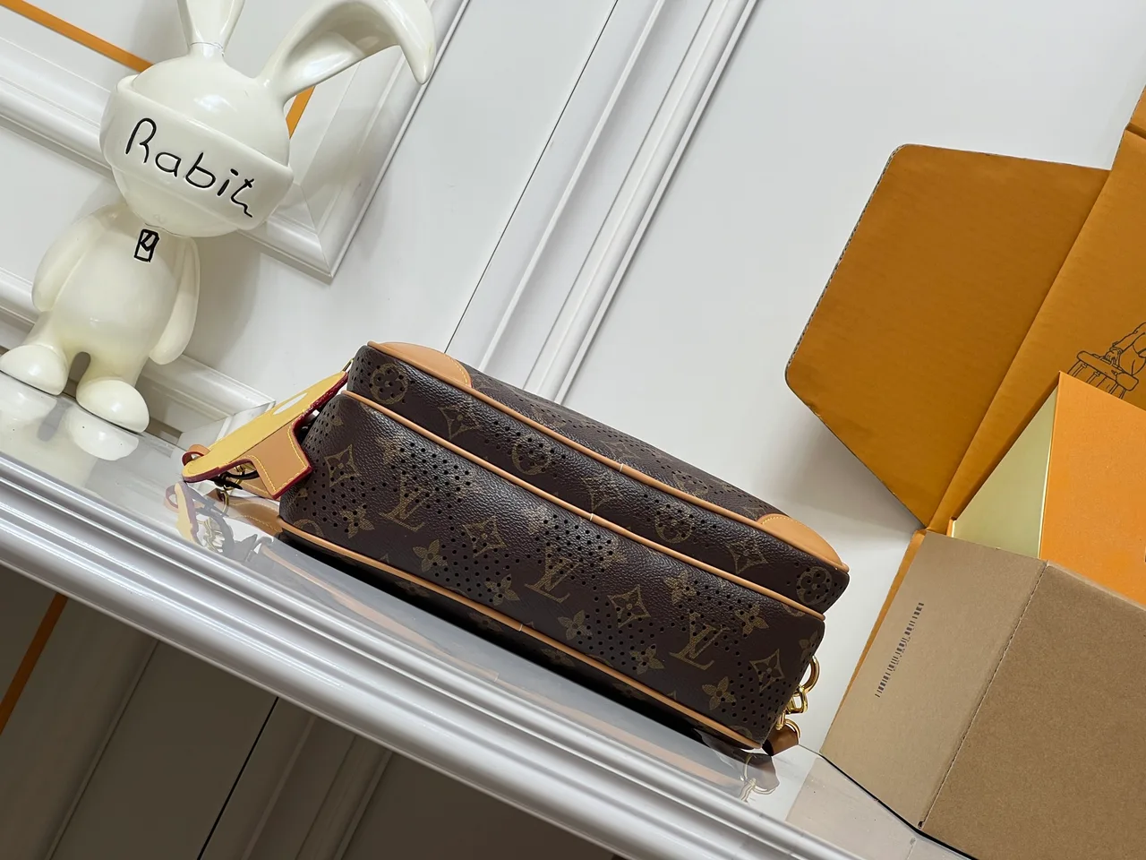 Louis Vuitton Cowhide Canvas Crossbody Bag in Brown · view 5