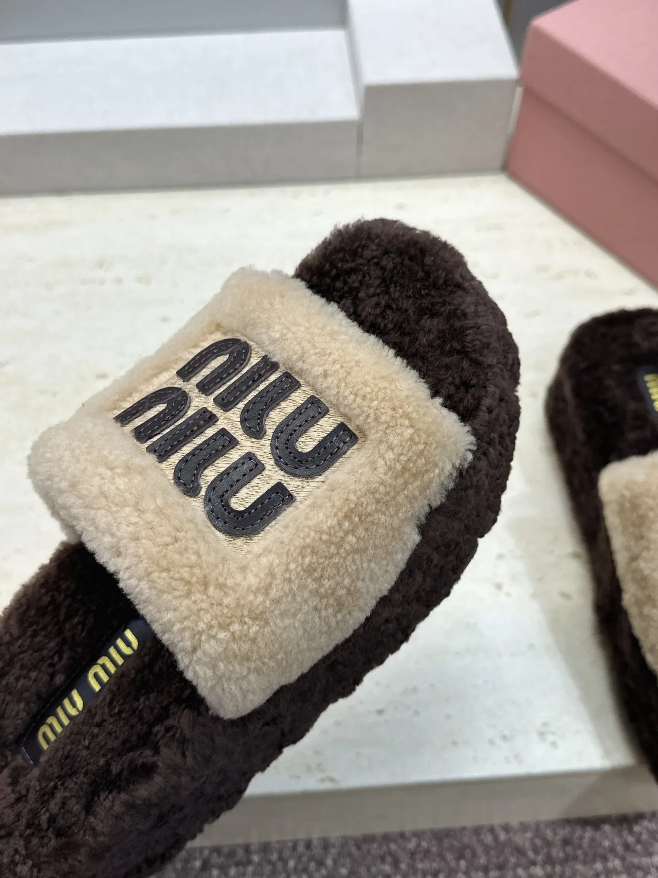 Miu Miu Slippers in Brown · view 8
