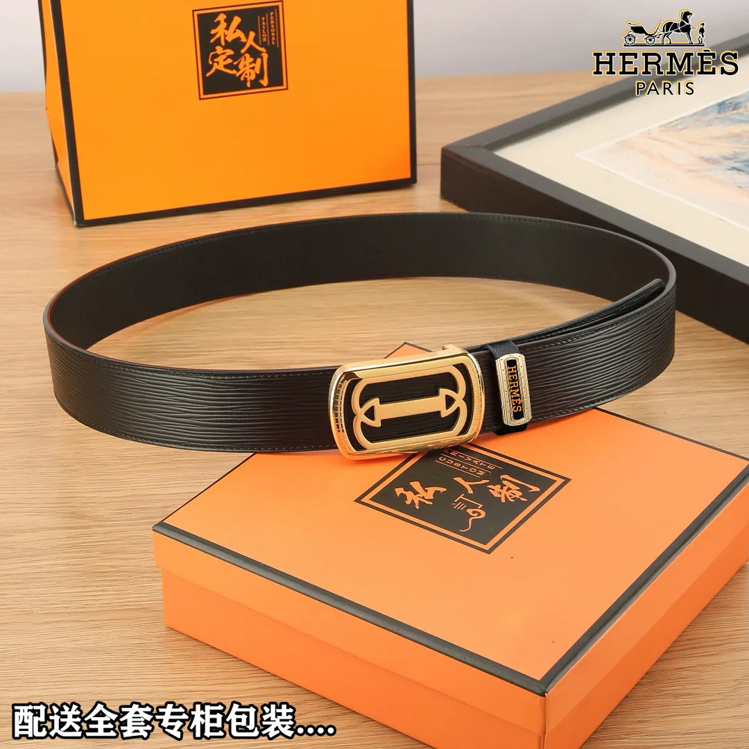 Hermes Rectangular buckle belt in Black · view 6