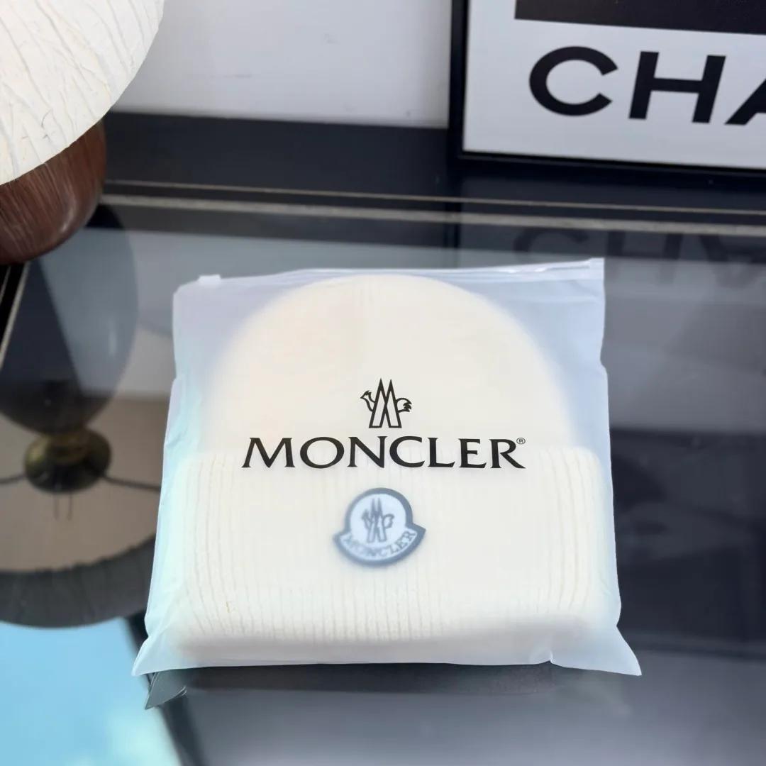 Moncler Beanie in White · view 8