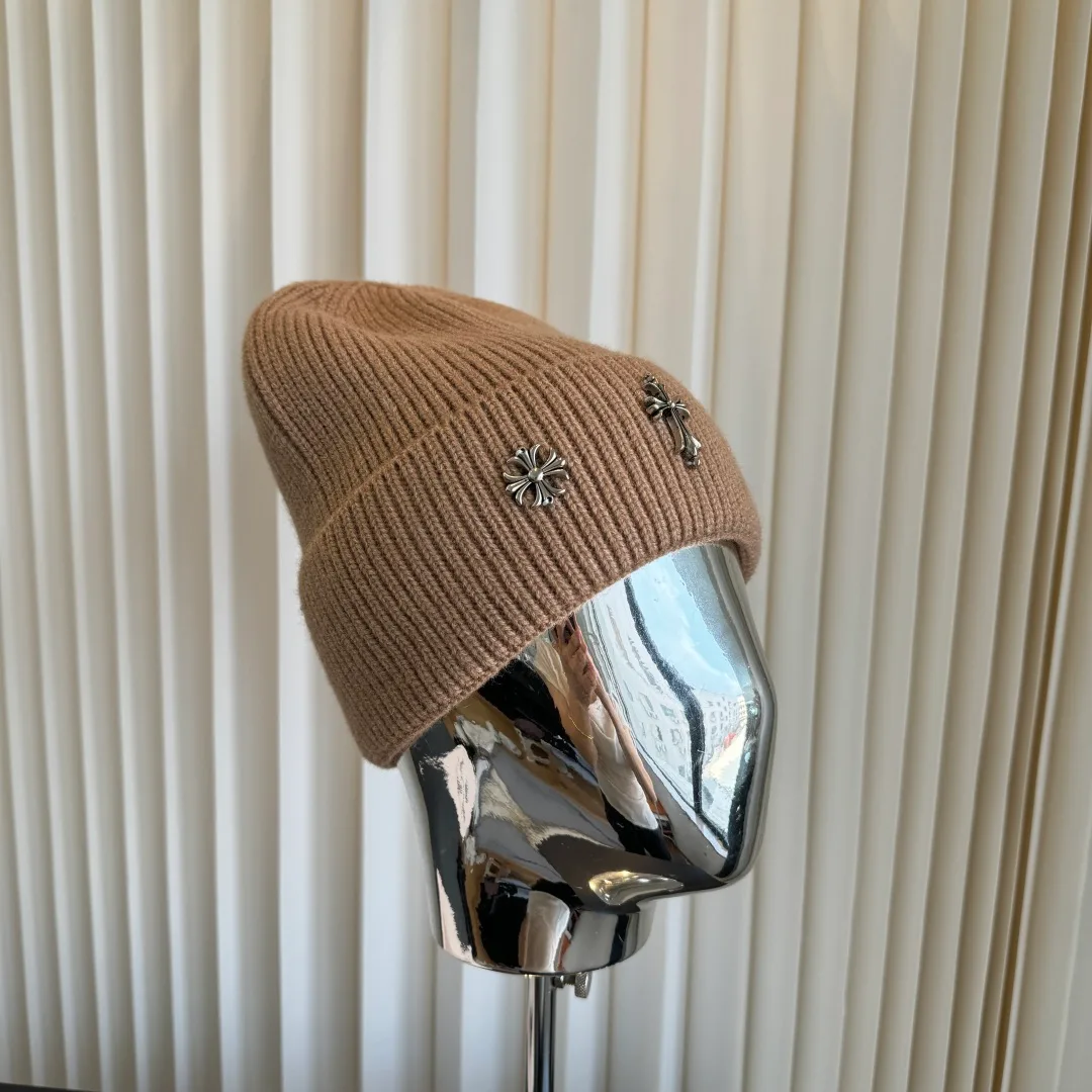 Chrome Hearts Beanie in Tan · view 2