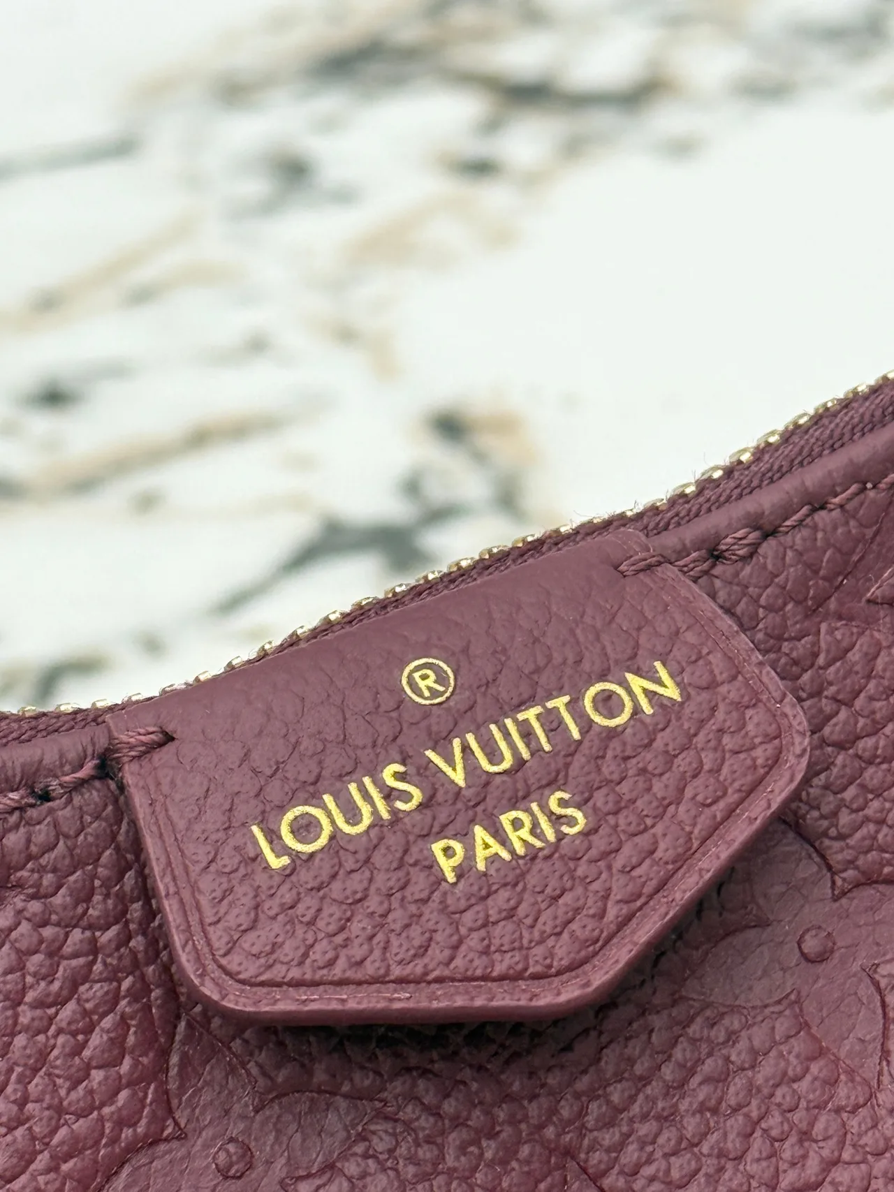 Louis Vuitton Leather Monogram Crossbody Bag in Burgundy · view 8