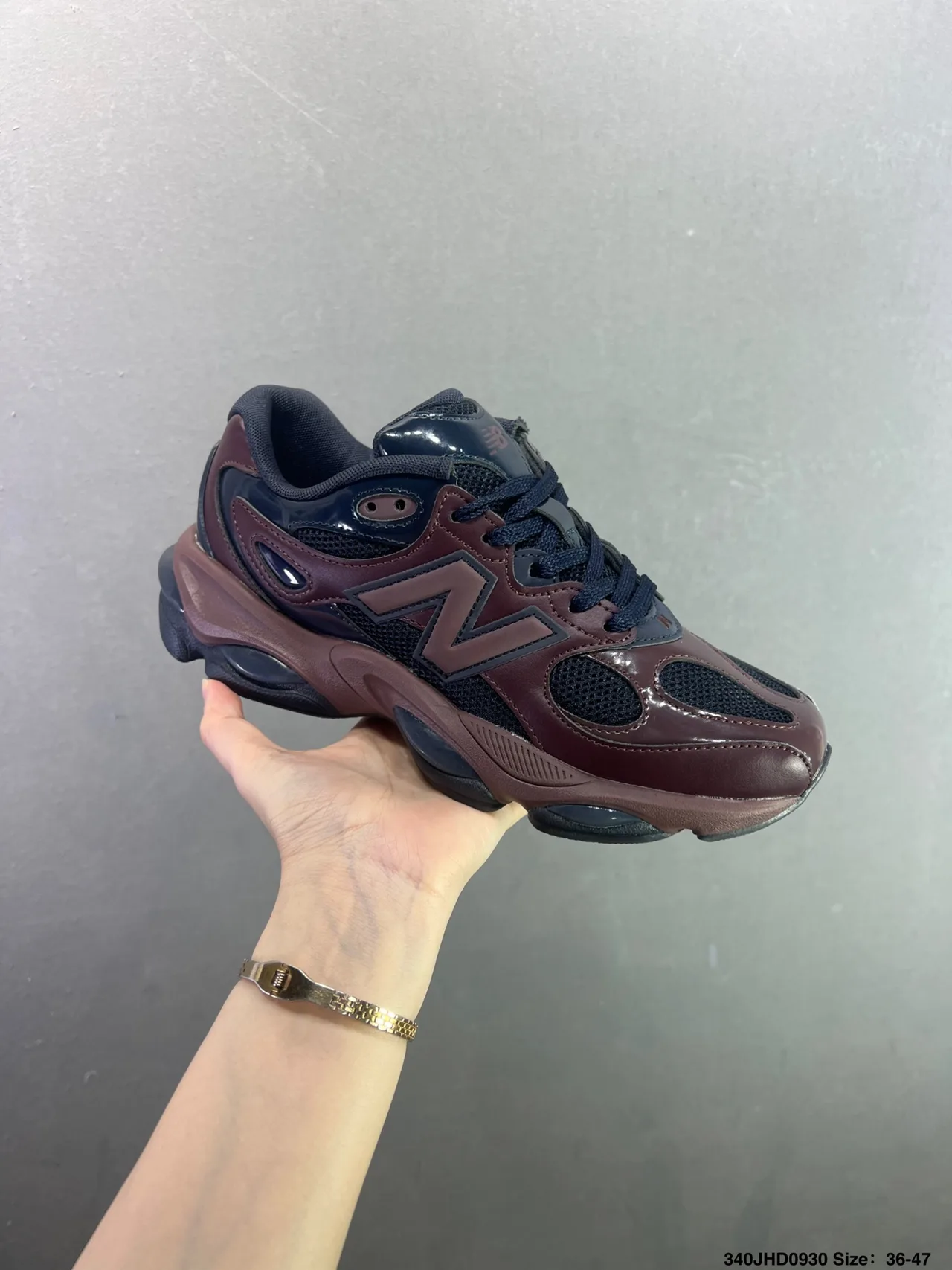 New Balance Chunky Mesh Sneakers in Red · view 2