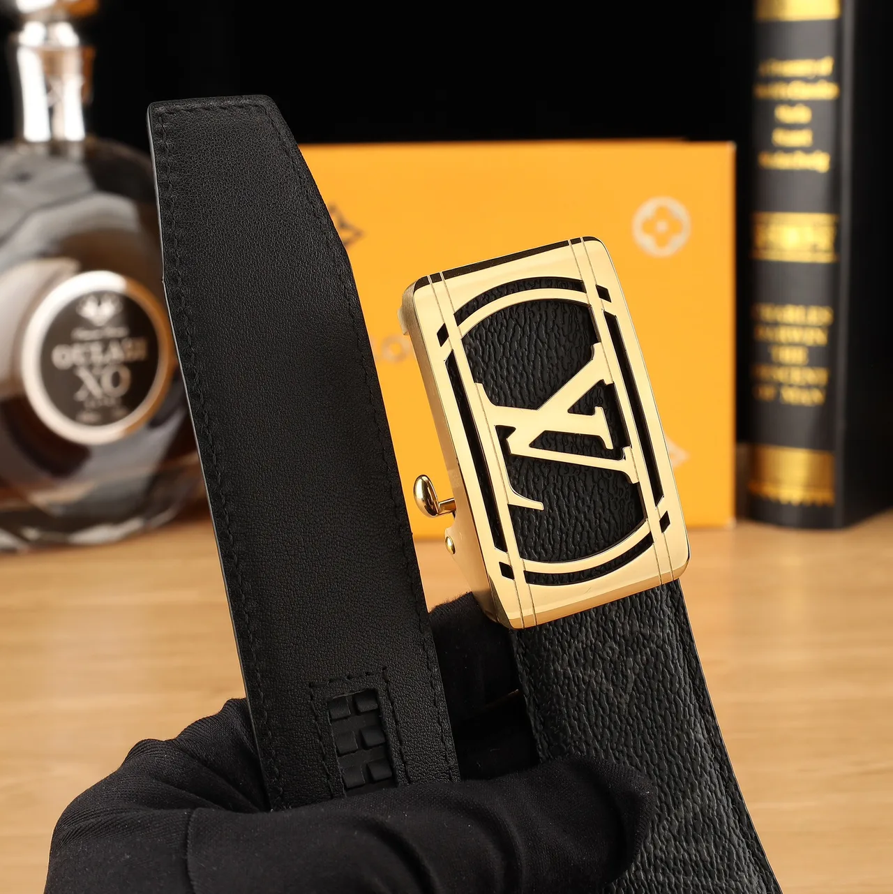 Louis Vuitton LV Buckle Belt in Black · view 6