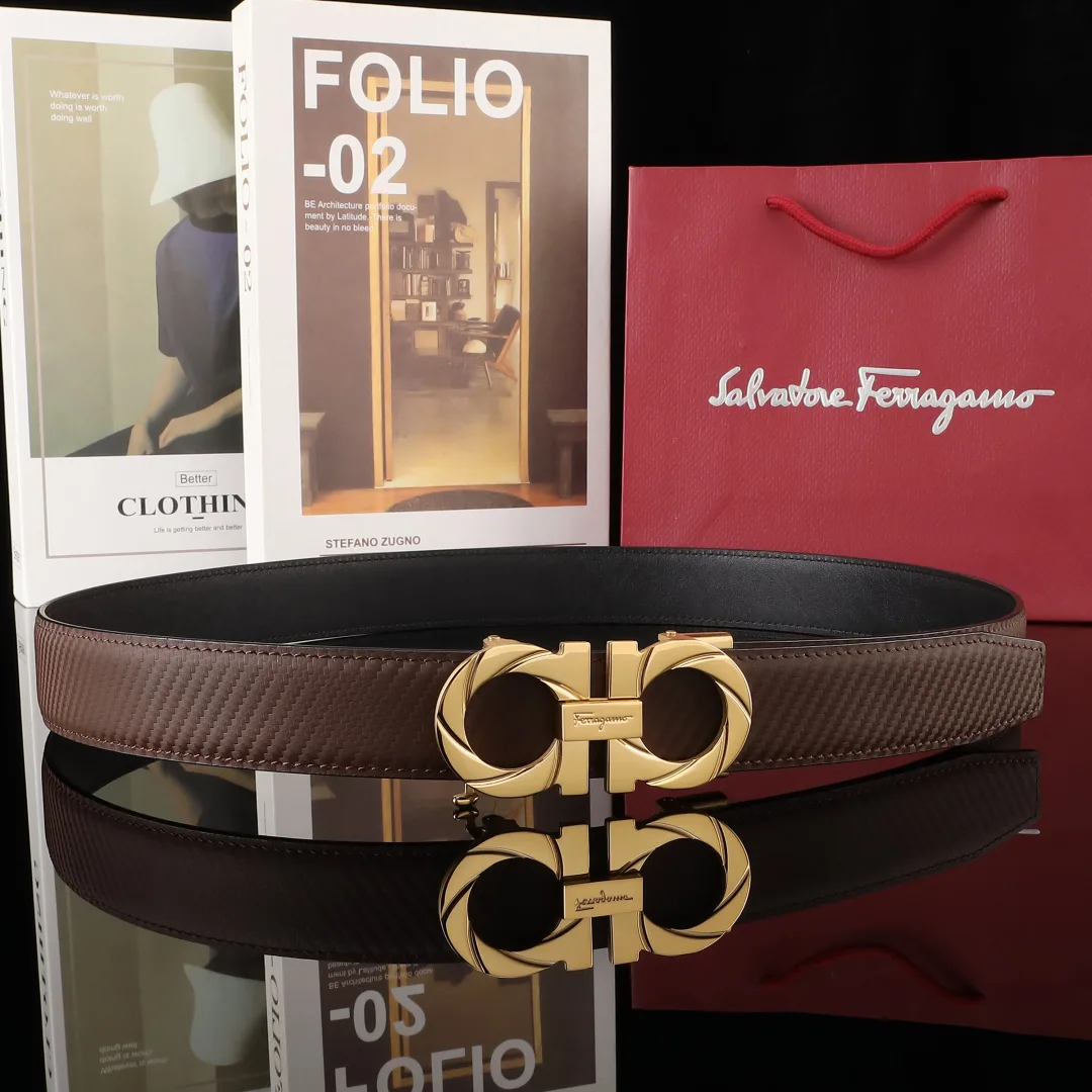 Ferragamo Automatic Belt in Black · view 2