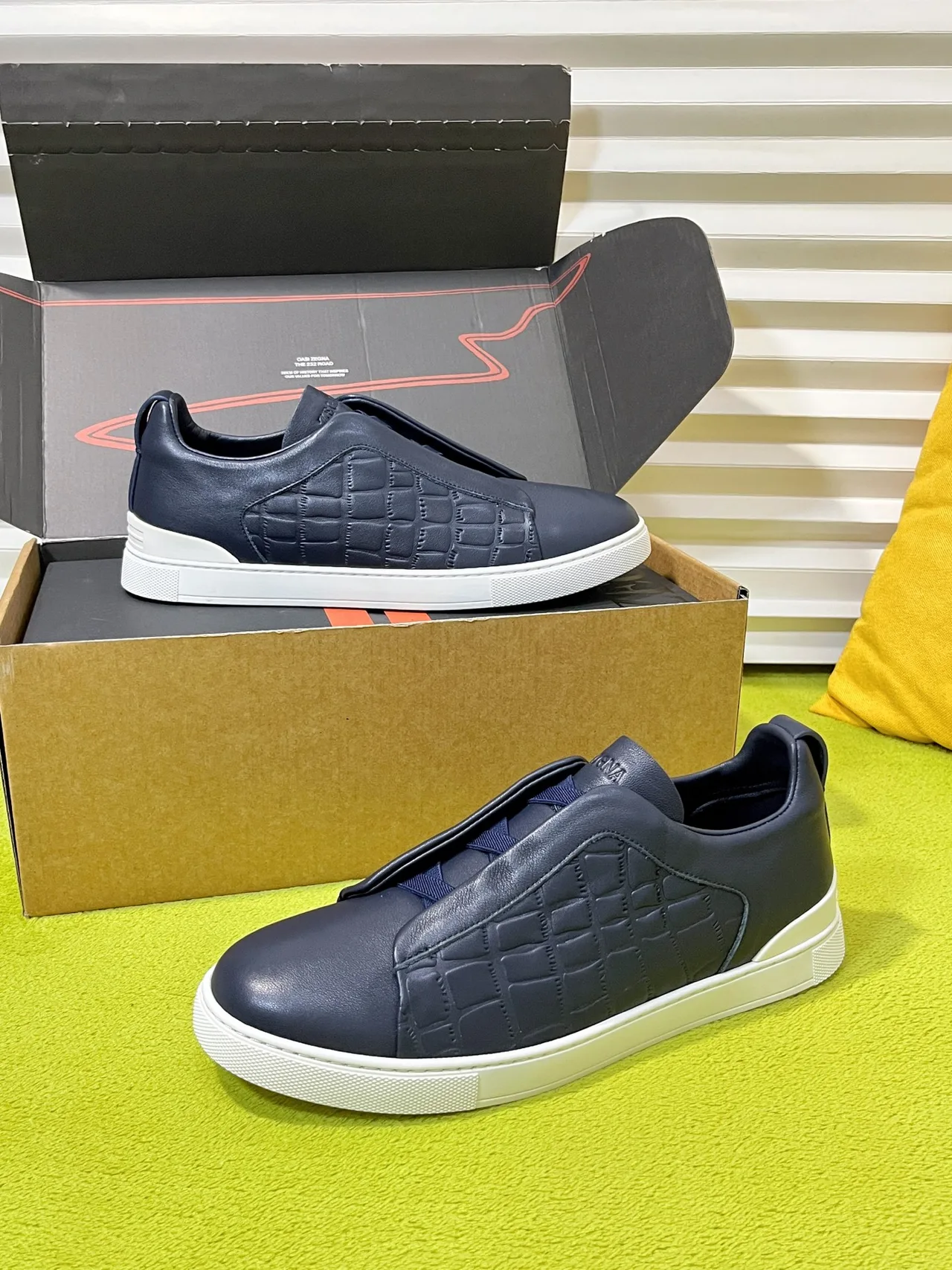 Zegna Sneakers in Blue · view 4