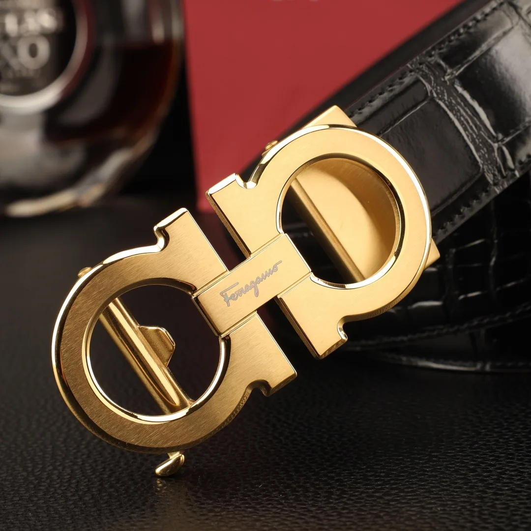 Ferragamo Gancini automatic belt in Black · view 7