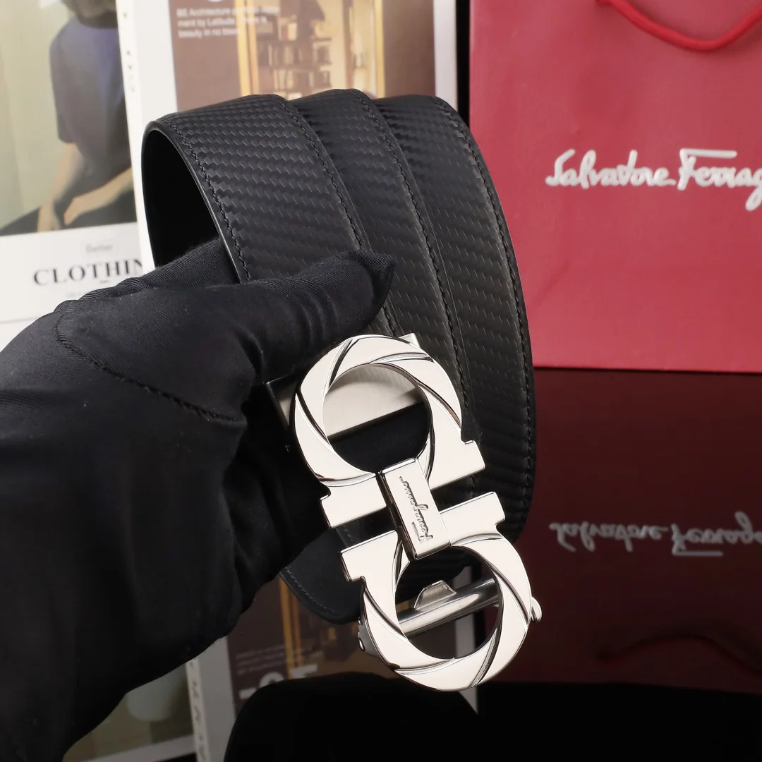 Ferragamo Automatic Belt in Black · view 3