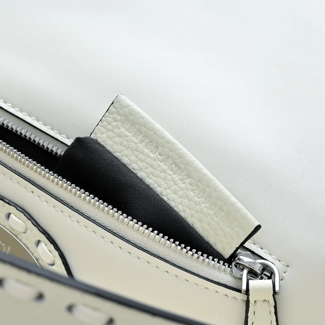 Fendi Baguette Smooth Bag in White · view 6