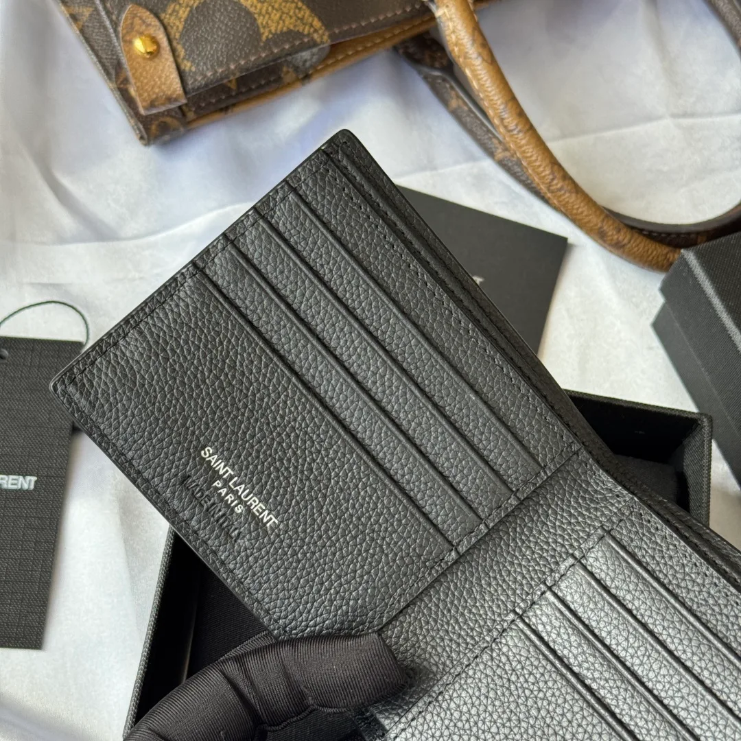 Saint Laurent Bifold Wallet in Black · view 8