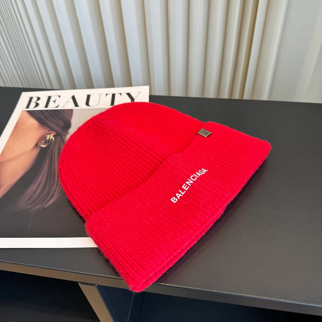 Balenciaga Beanie in Red · view 1
