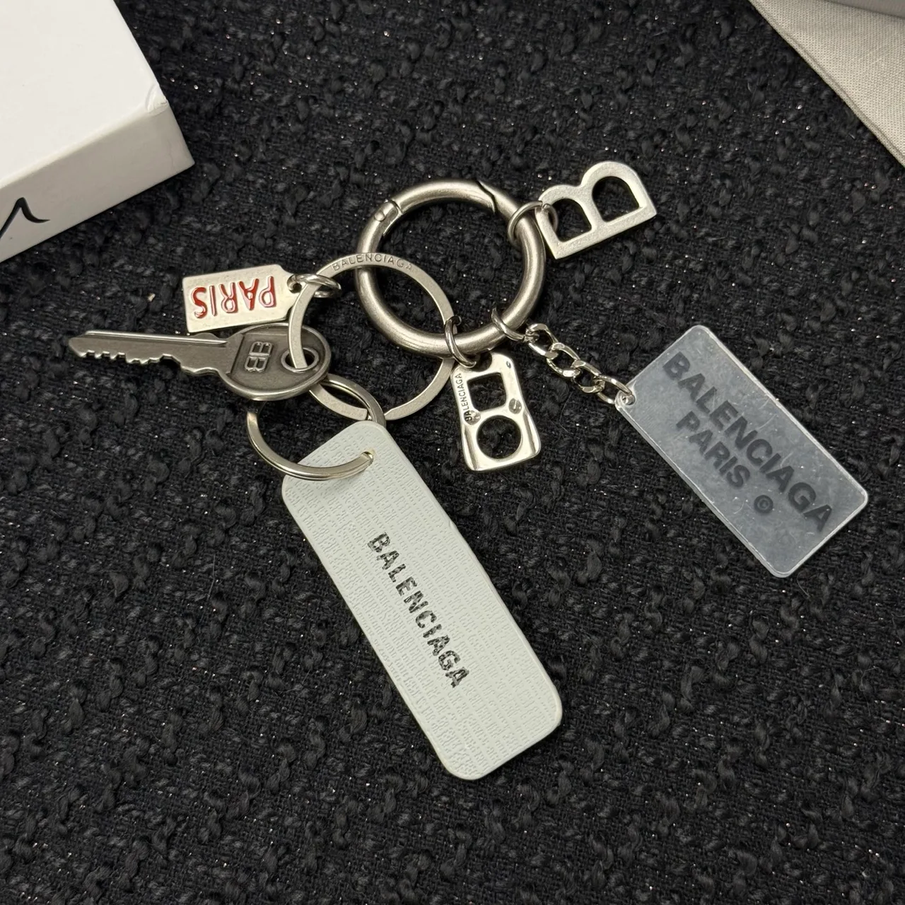 Balenciaga Rodeo Key Charm in Silver · view 6