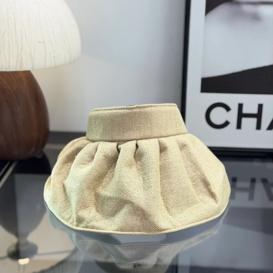 Prada Foldable Sun Visor in Beige · view 3