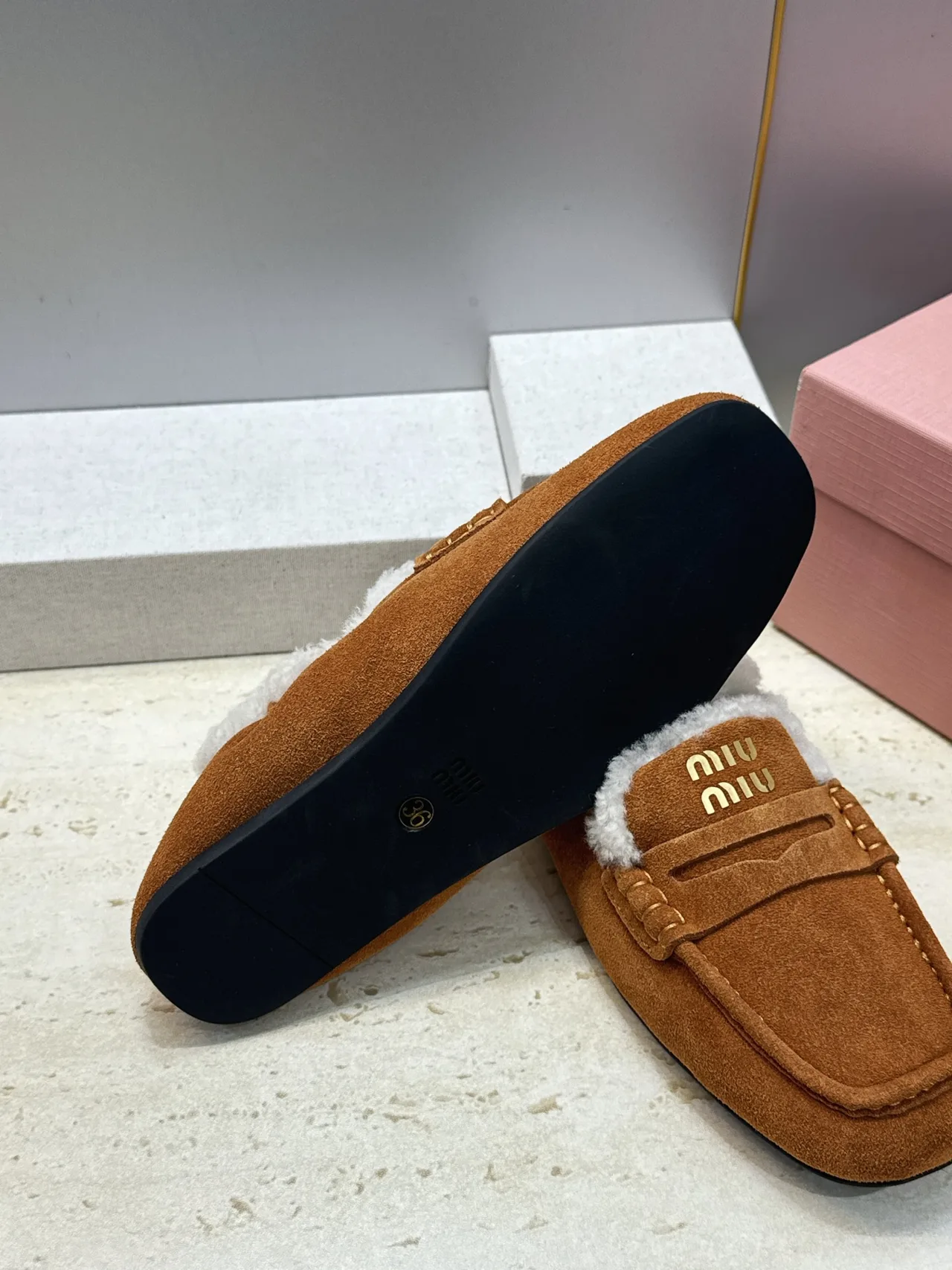 Miu Miu Mules in Brown · view 8