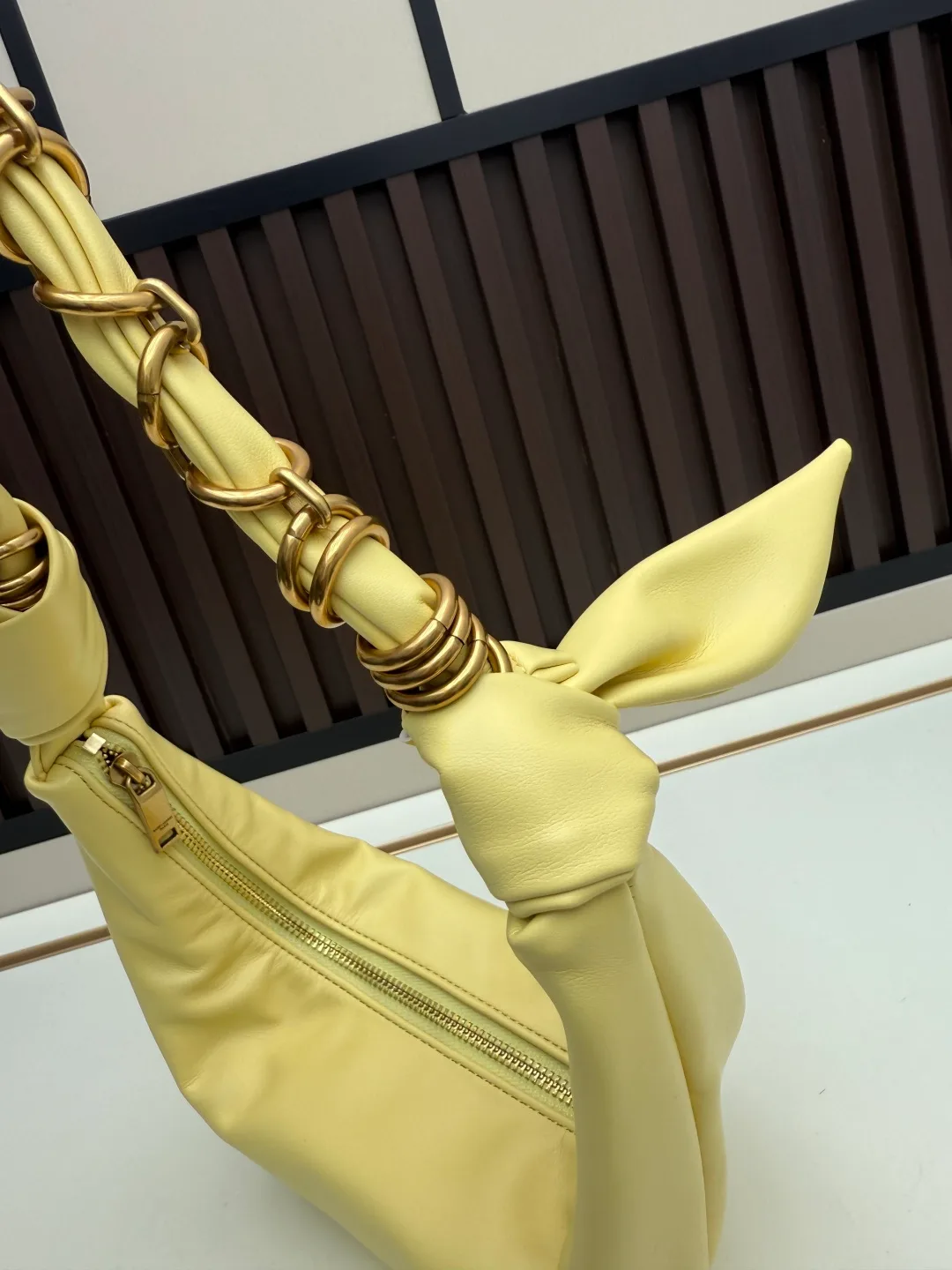Saint Laurent Amalia Shoulder Bag in Yellow · view 4