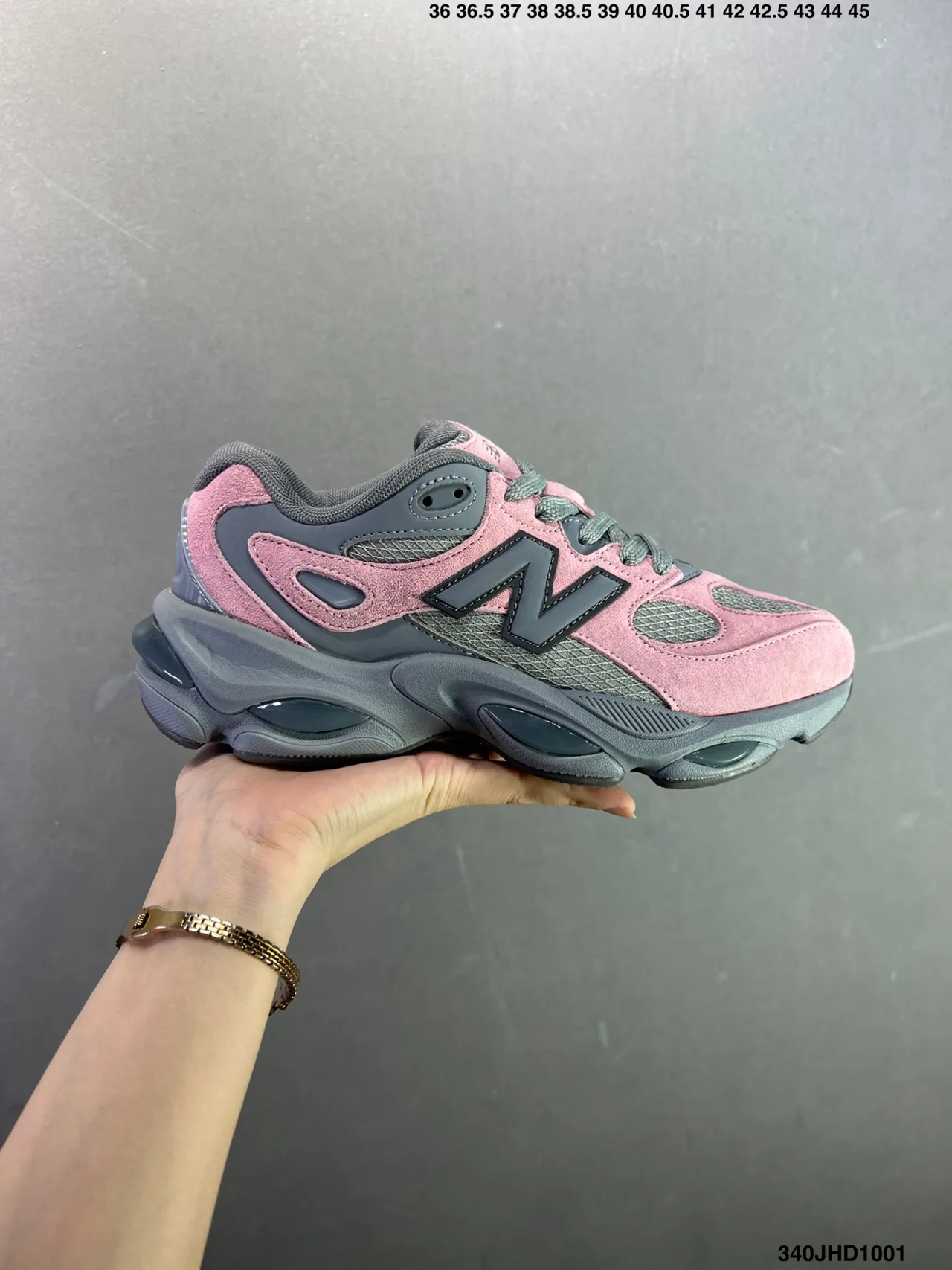 New Balance Panelled Sneakers in Pink · view 1