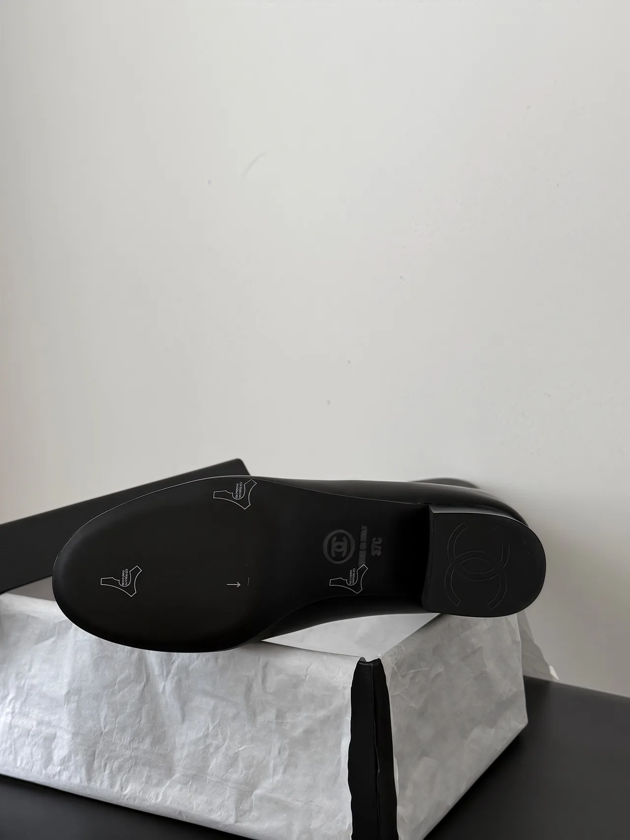 Chanel Sheepskin Boots in Black · view 7