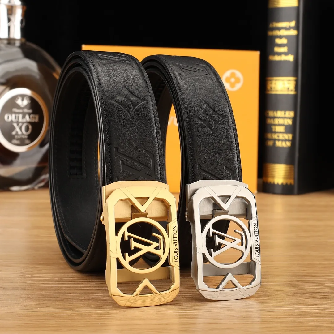Louis Vuitton Monogram rectangular automatic belt in Black · view 8