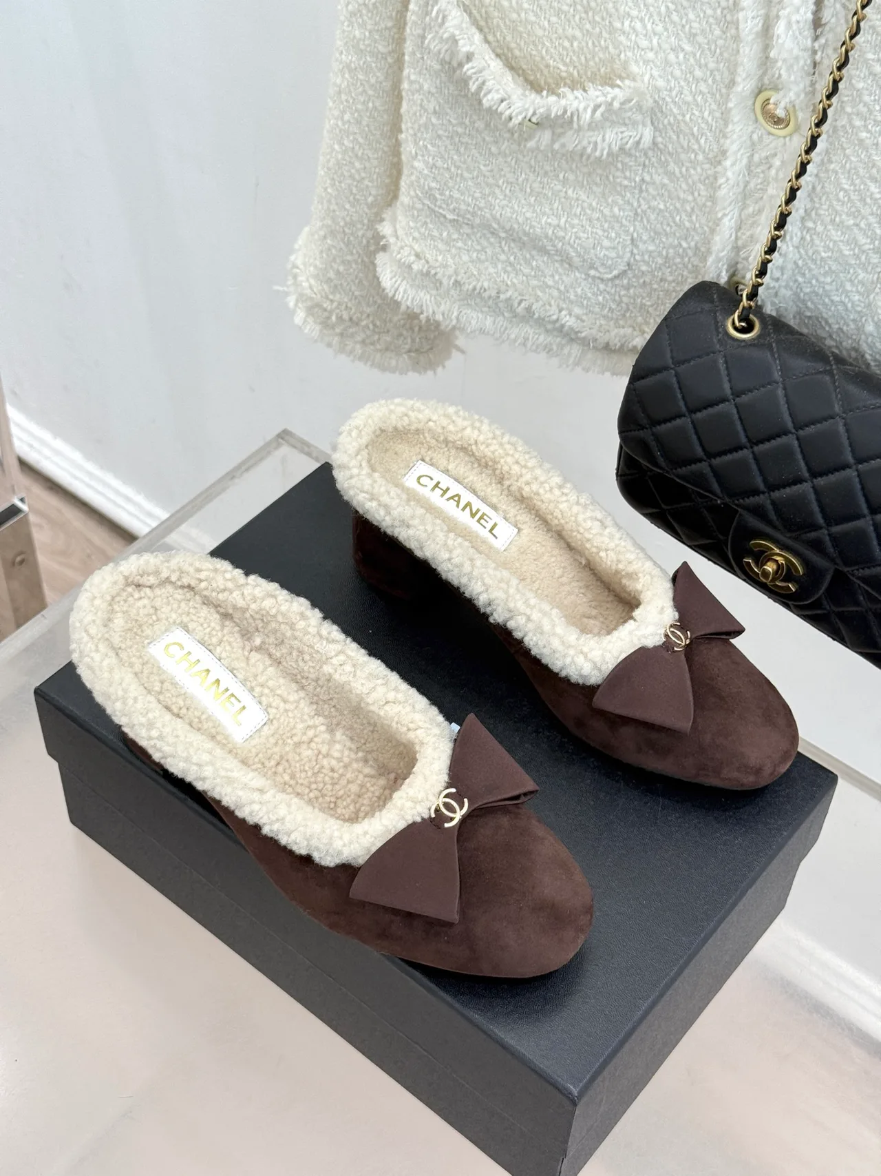 Chanel Slippers in Brown · view 3