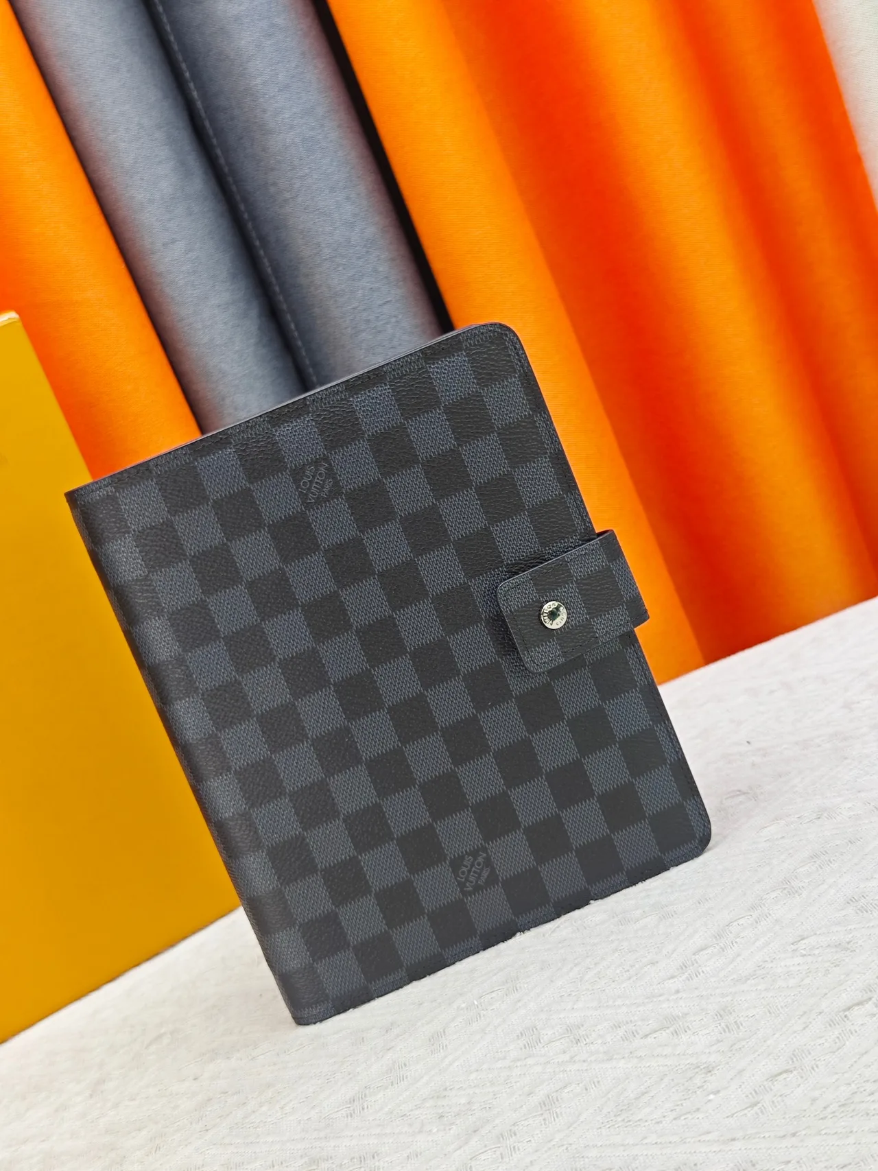 Louis Vuitton Canvas Agenda Cover in Black · view 1