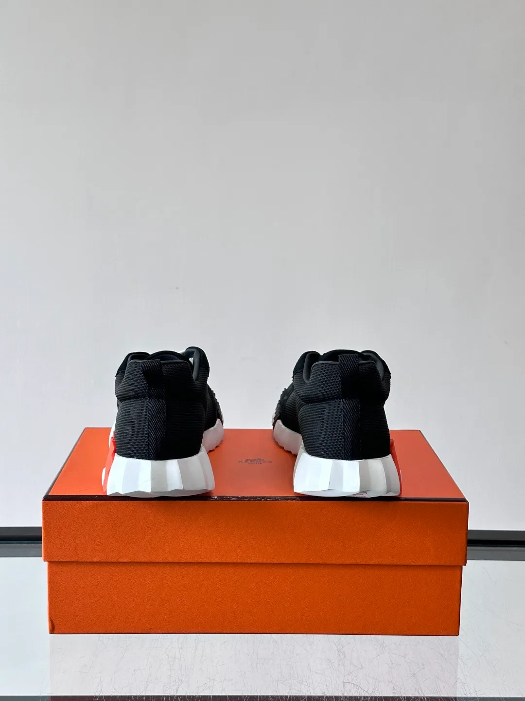 Hermes Striped Sneakers in Black · view 8
