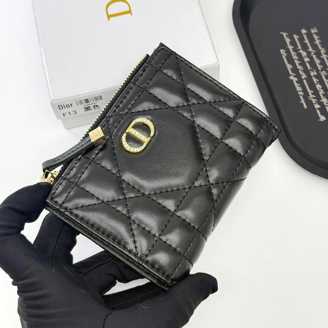 Dior Lambskin Bifold Wallet in Black · view 4