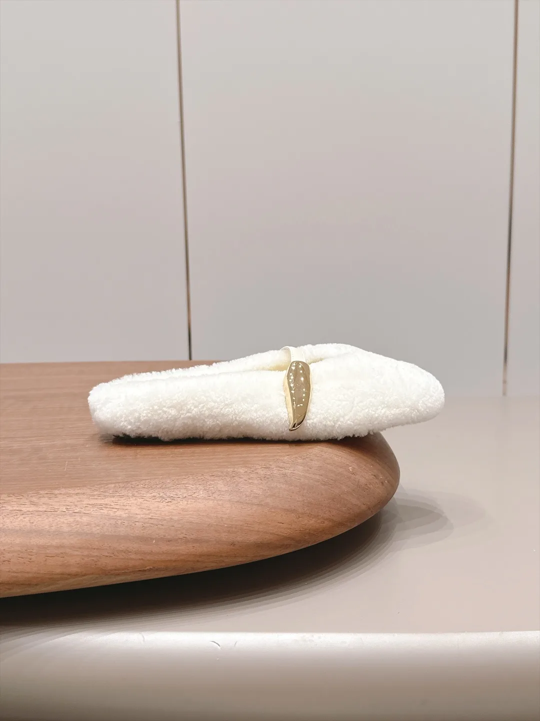 Bottega Veneta Sheepskin Fur Mary Jane Mules in White · view 5