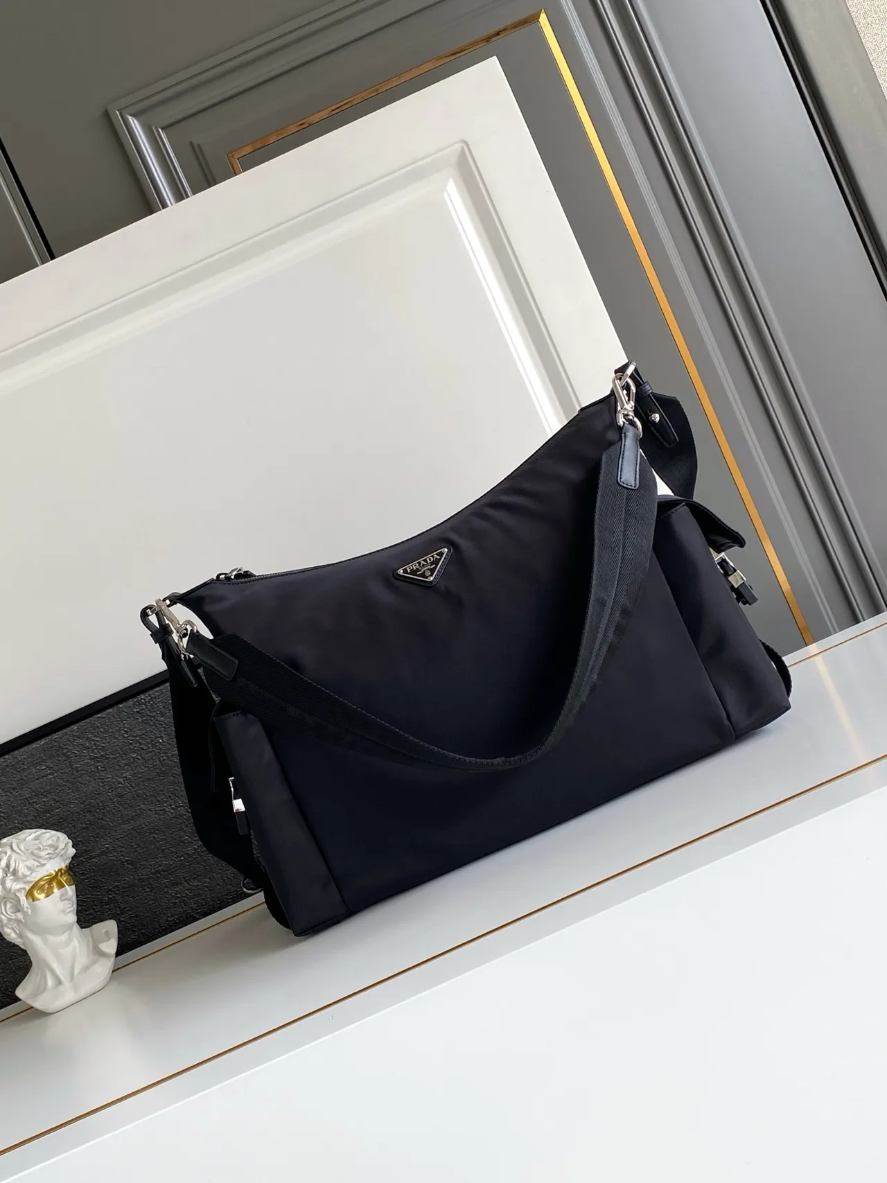 Prada Nylon Nylon Shoulder Bag in Black · view 1