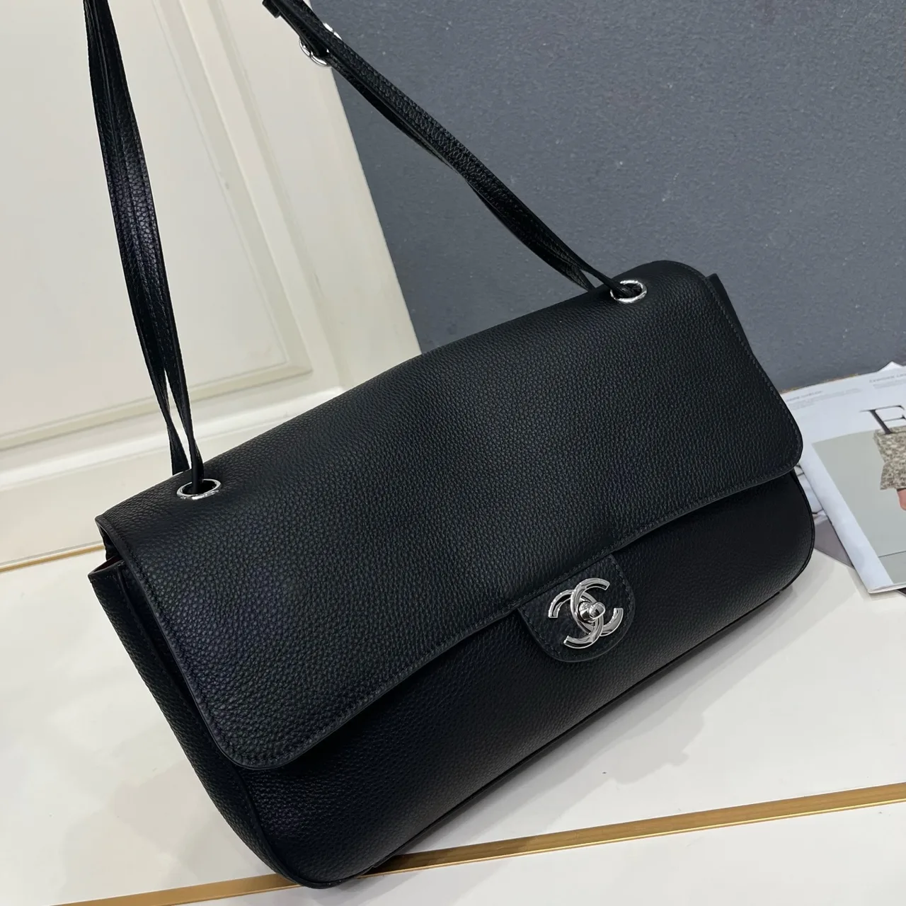 Chanel Quilted Handbag in Black · view 4