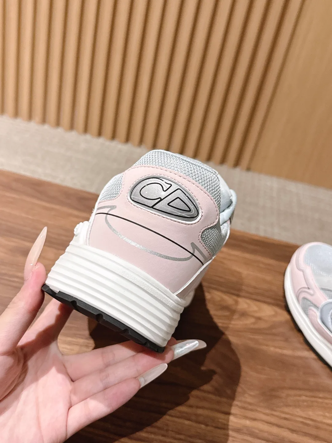 Dior Panelled Sneakers in White · view 8