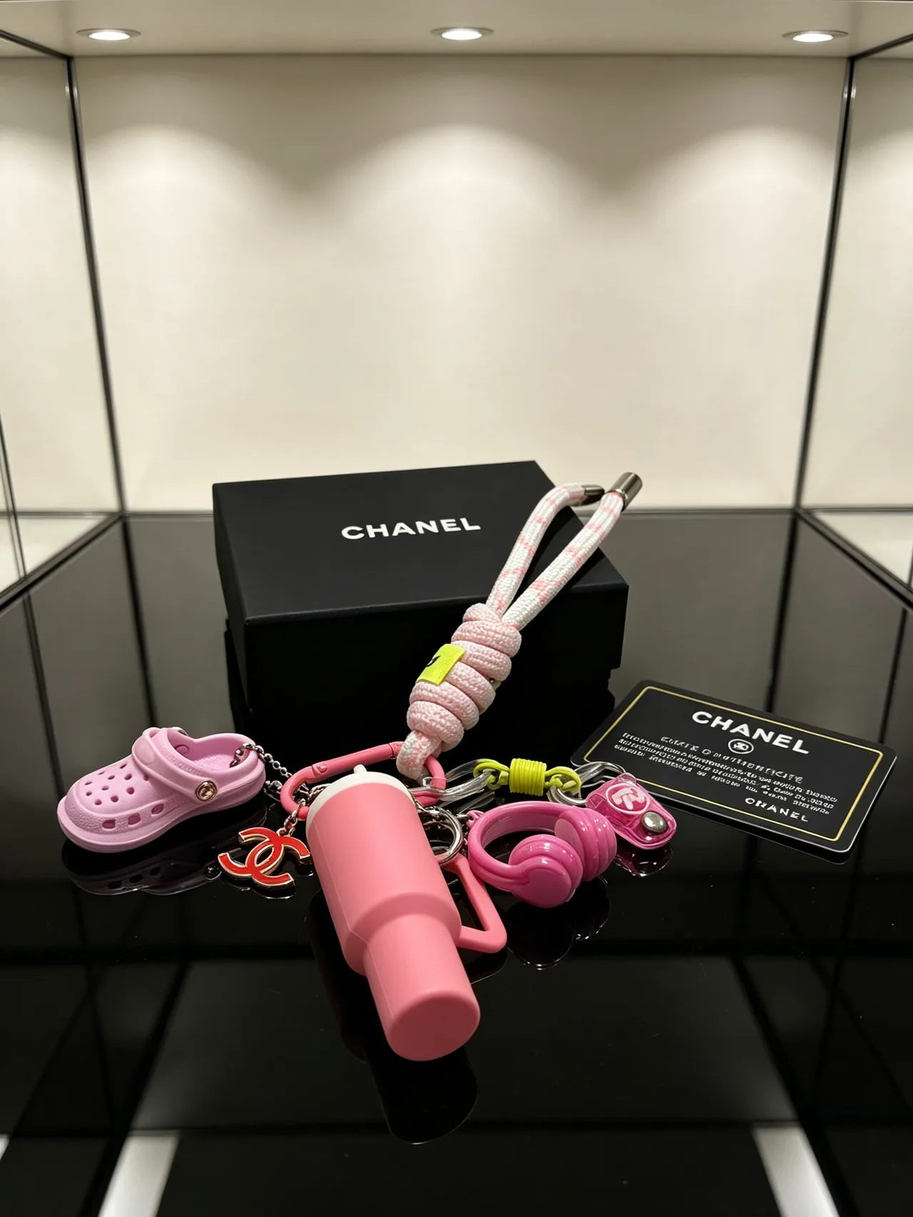 Chanel Accessory Bag Charm in Pink · view 6