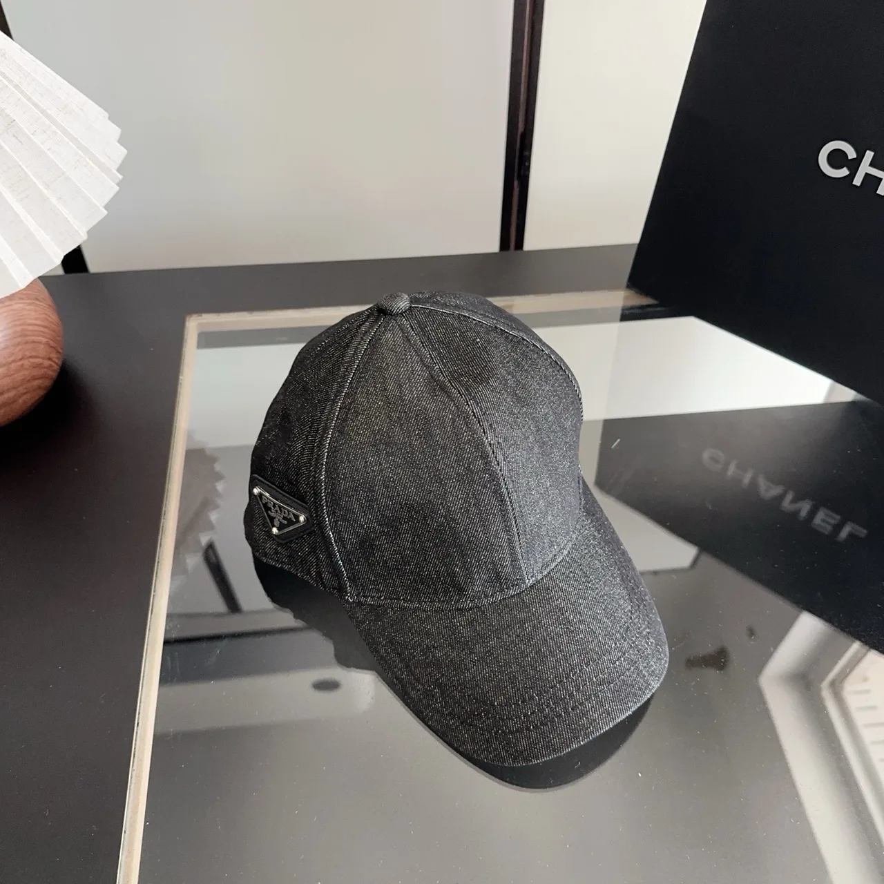 Prada Baseball Cap in Grey · view 1