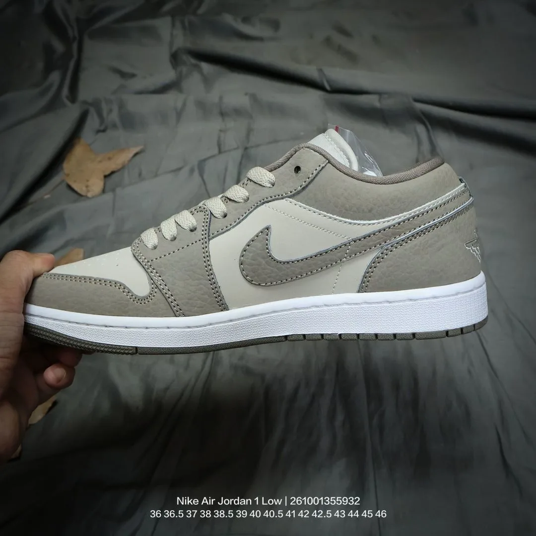 Nike Suede-Look Low-Top Sneakers in Grey · view 4