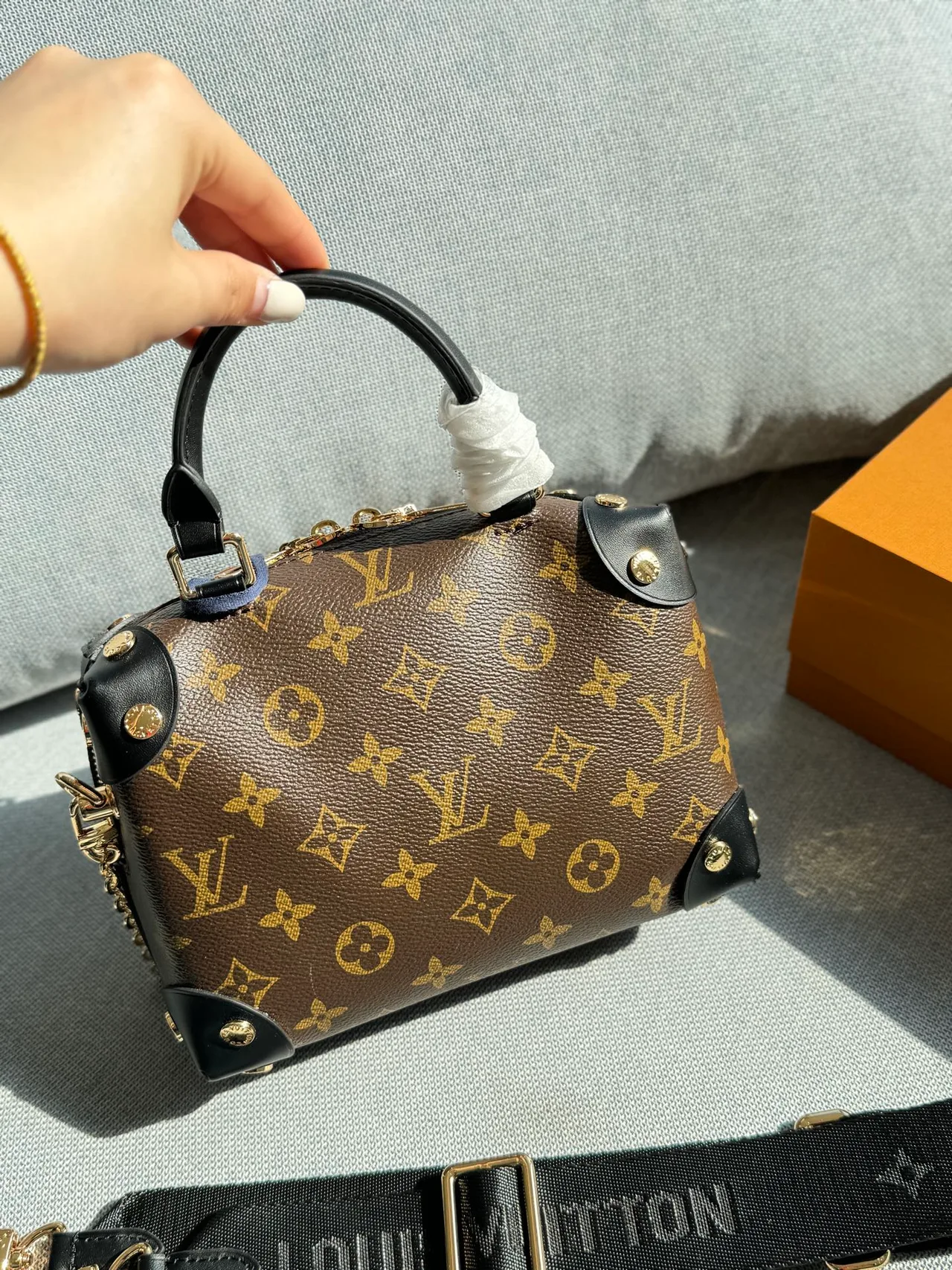 Louis Vuitton Petite Malle Souple Handbag in Brown · view 1