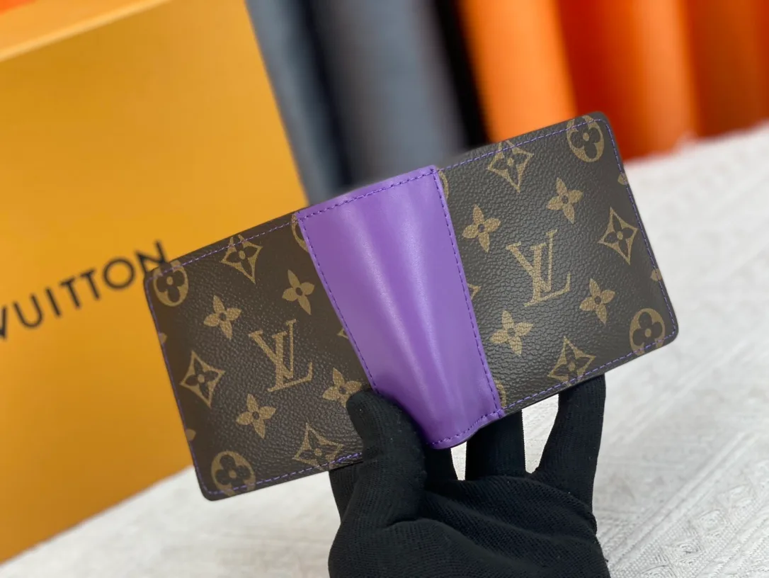 Louis Vuitton Canvas Monogram Wallet in Brown · view 3