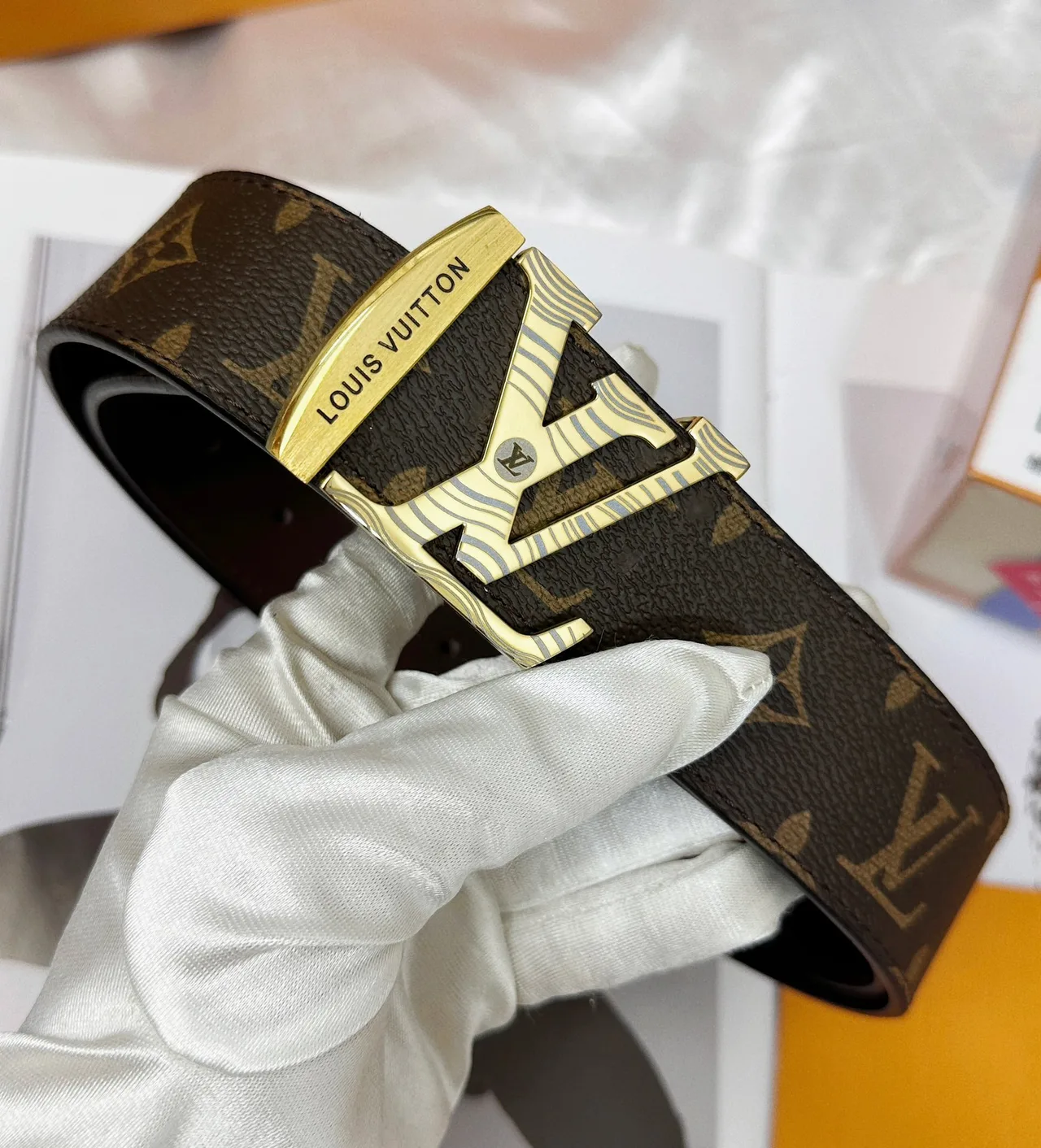 Louis Vuitton Cowhide Belt in Black · view 5