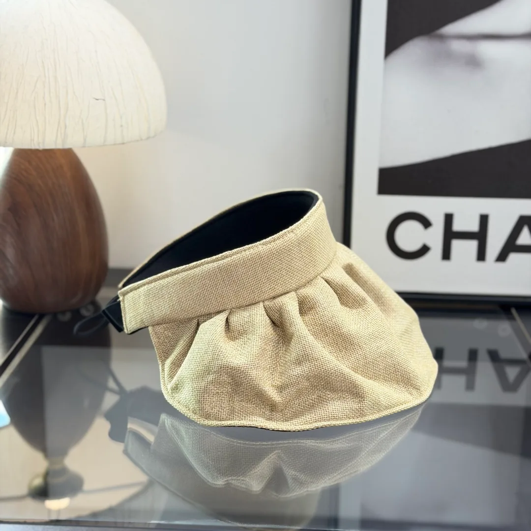 Prada Foldable Sun Visor in Beige · view 4