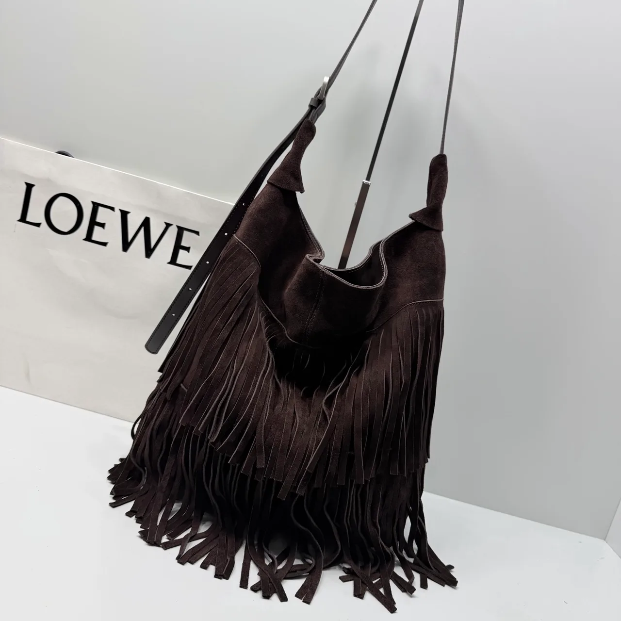 Loewe Smooth Hobo Bag in Brown · view 2