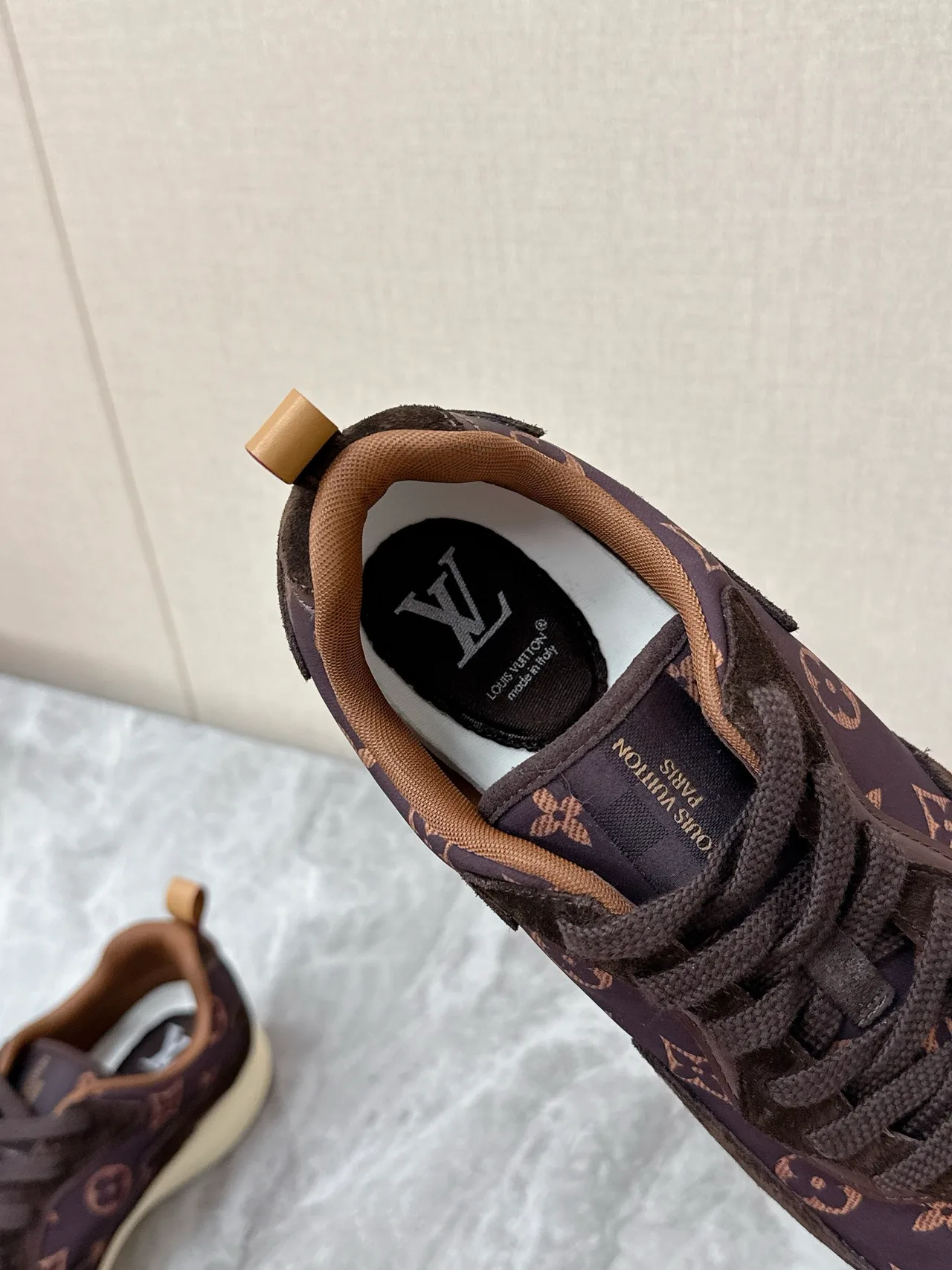 Louis Vuitton Nylon Sneakers in Brown · view 7
