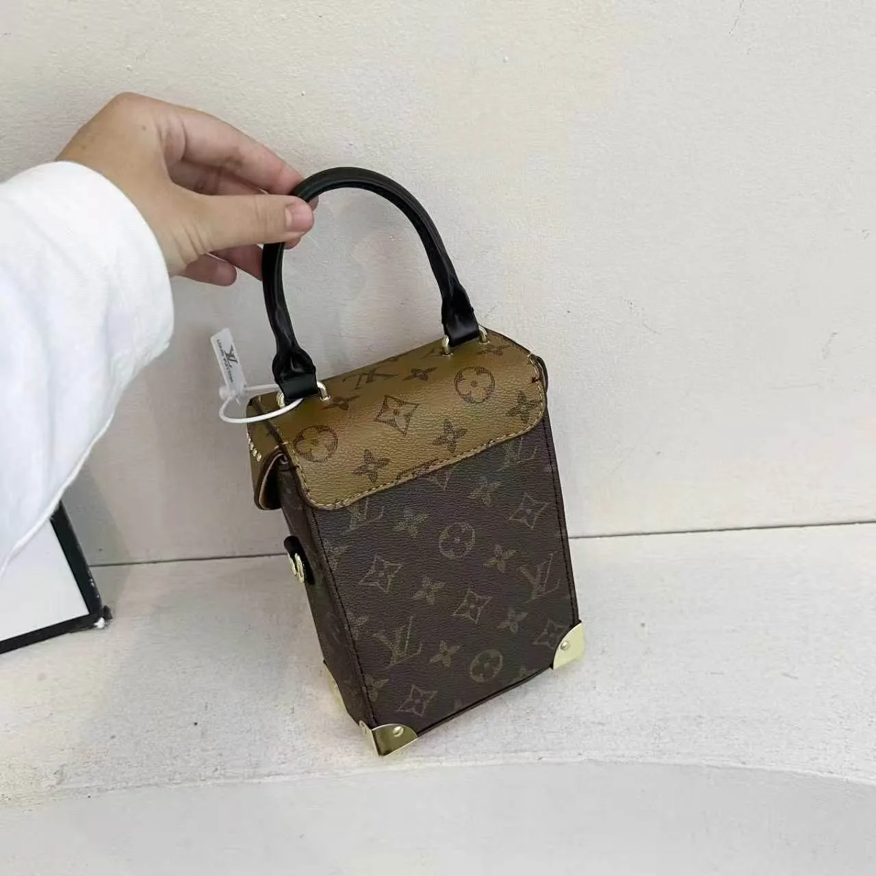 Louis Vuitton Monogram Camera Box Bag in Brown & Black · view 4