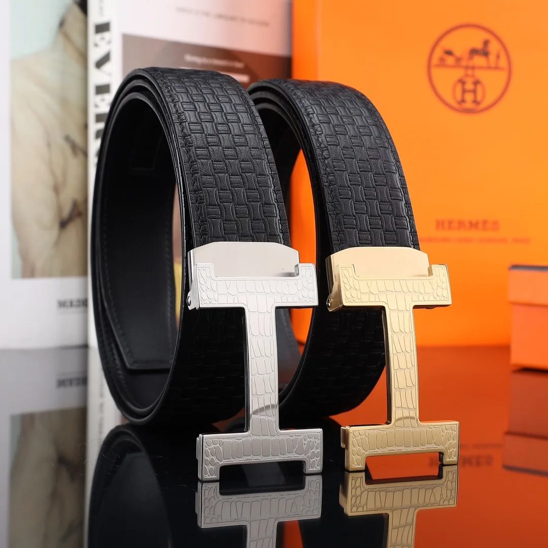 Hermes H Automatic Belt in Black · view 8