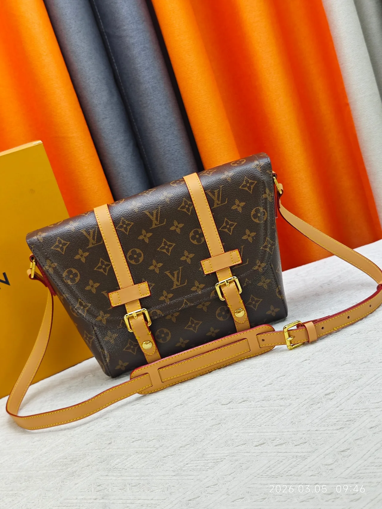 Louis Vuitton Cowhide Messenger Bag in Brown · view 1