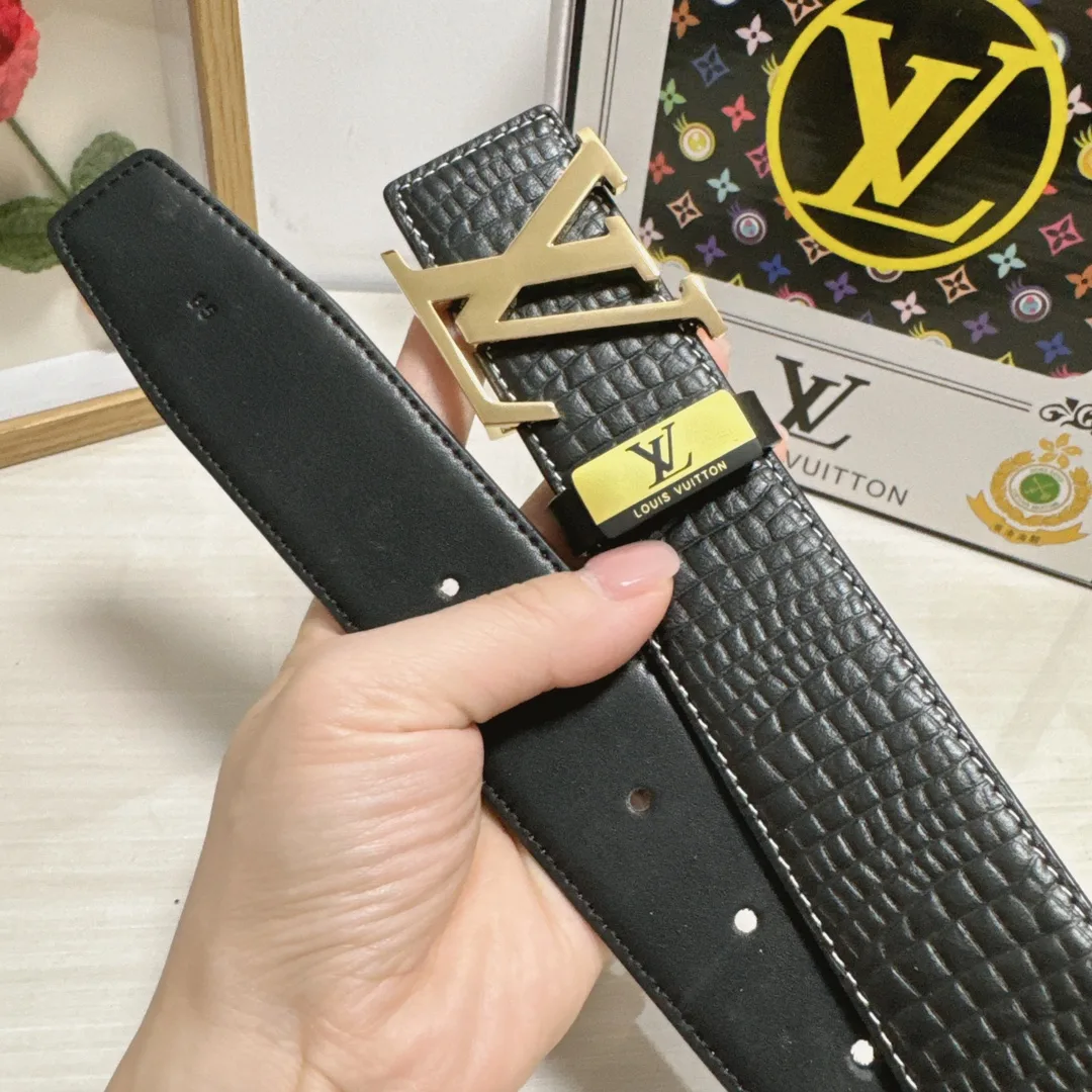 Louis Vuitton Cowhide Belt in Black · view 8