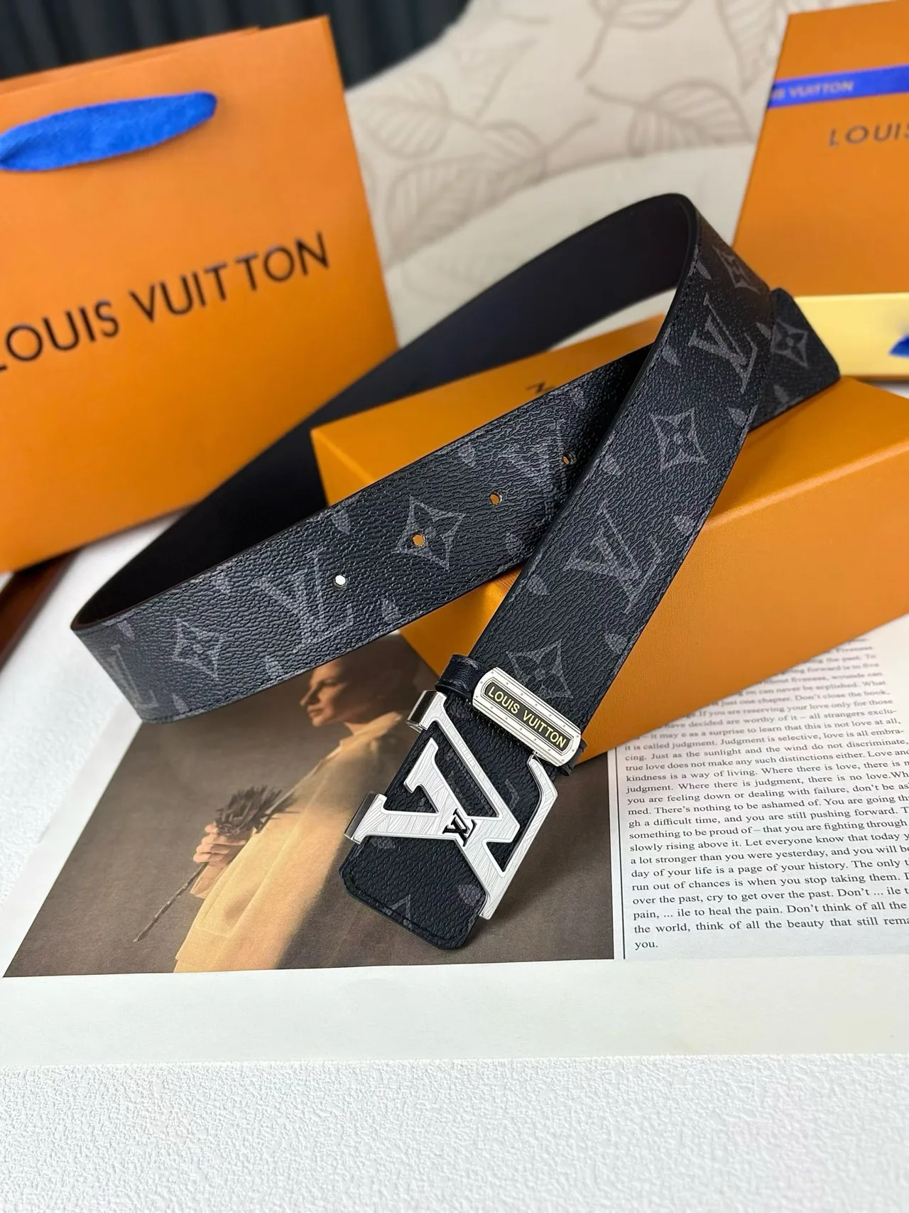 Louis Vuitton Reversible Monogram Belt in Black · view 2