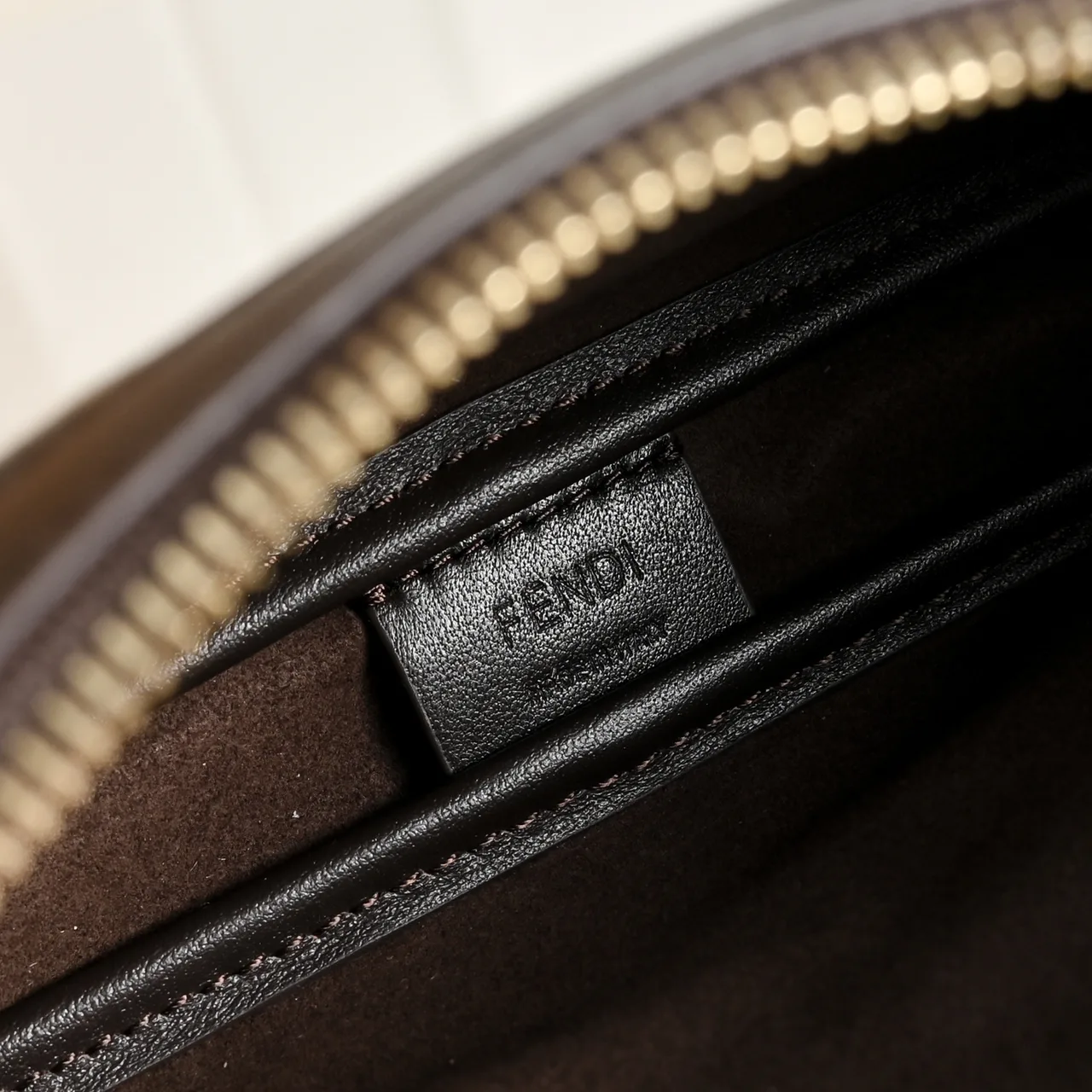 Fendi FF-Monogram Buckle-Flap Shoulder Bag in Brown · view 8
